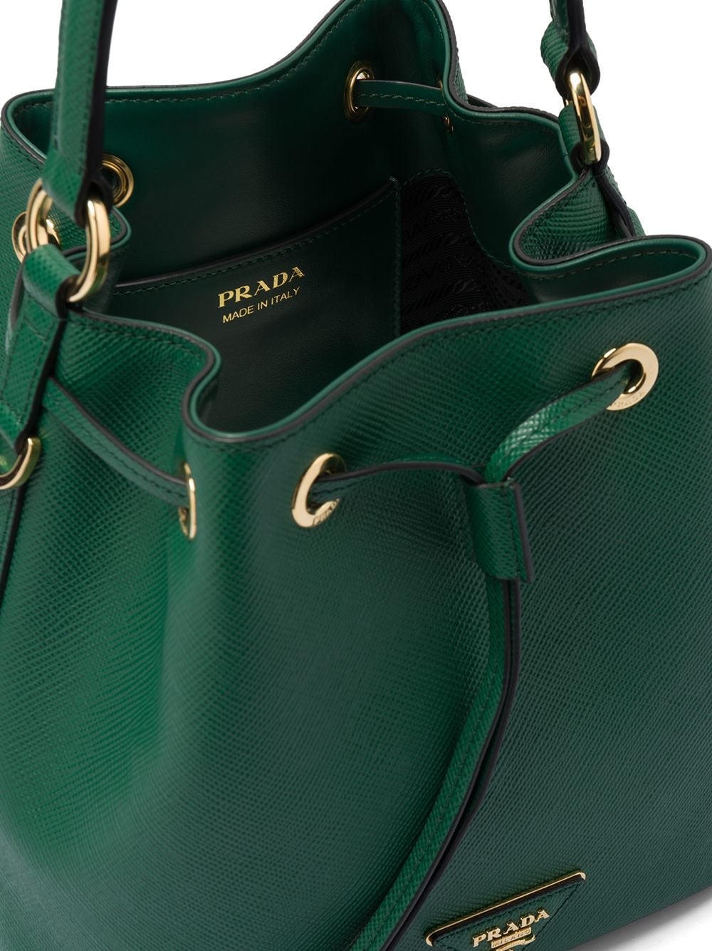 Saffiano leather bucket bag - 5