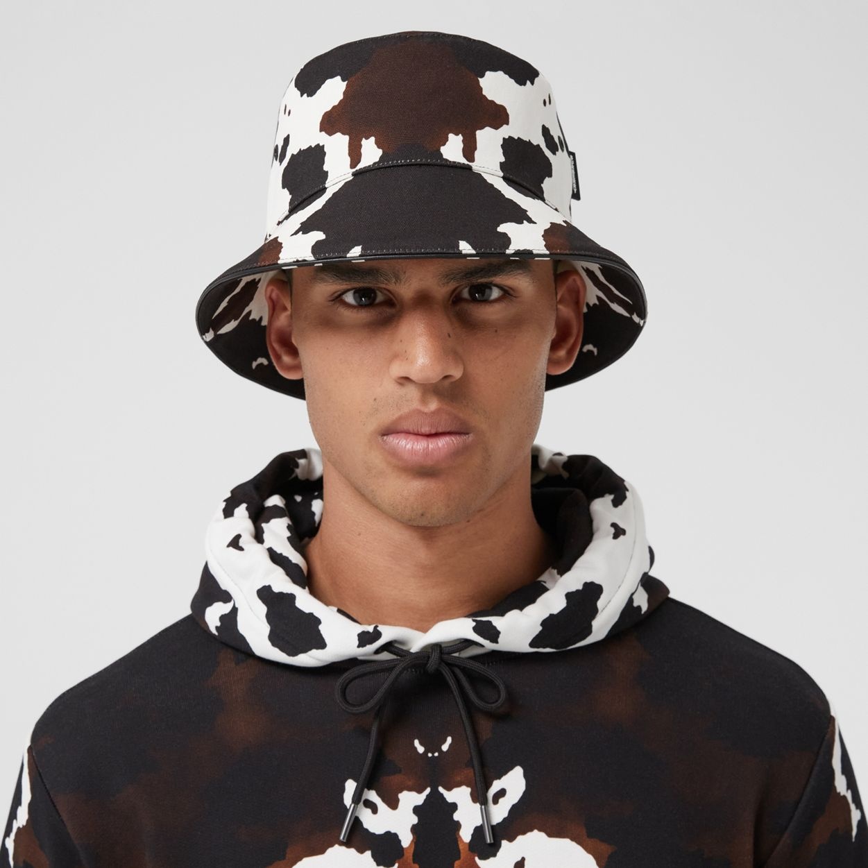 Camouflage Print Cotton Canvas Bucket Hat - 4