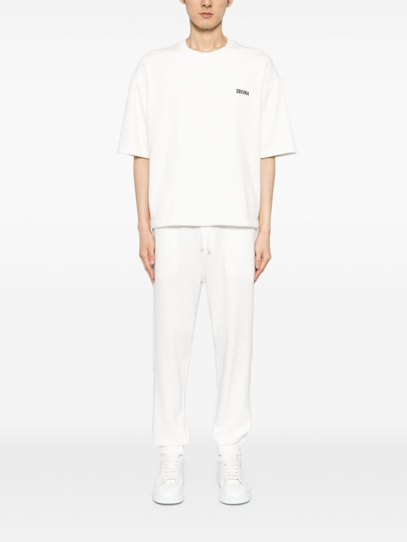 ZEGNA logo-embroidered cotton-blend sweatshirt outlook