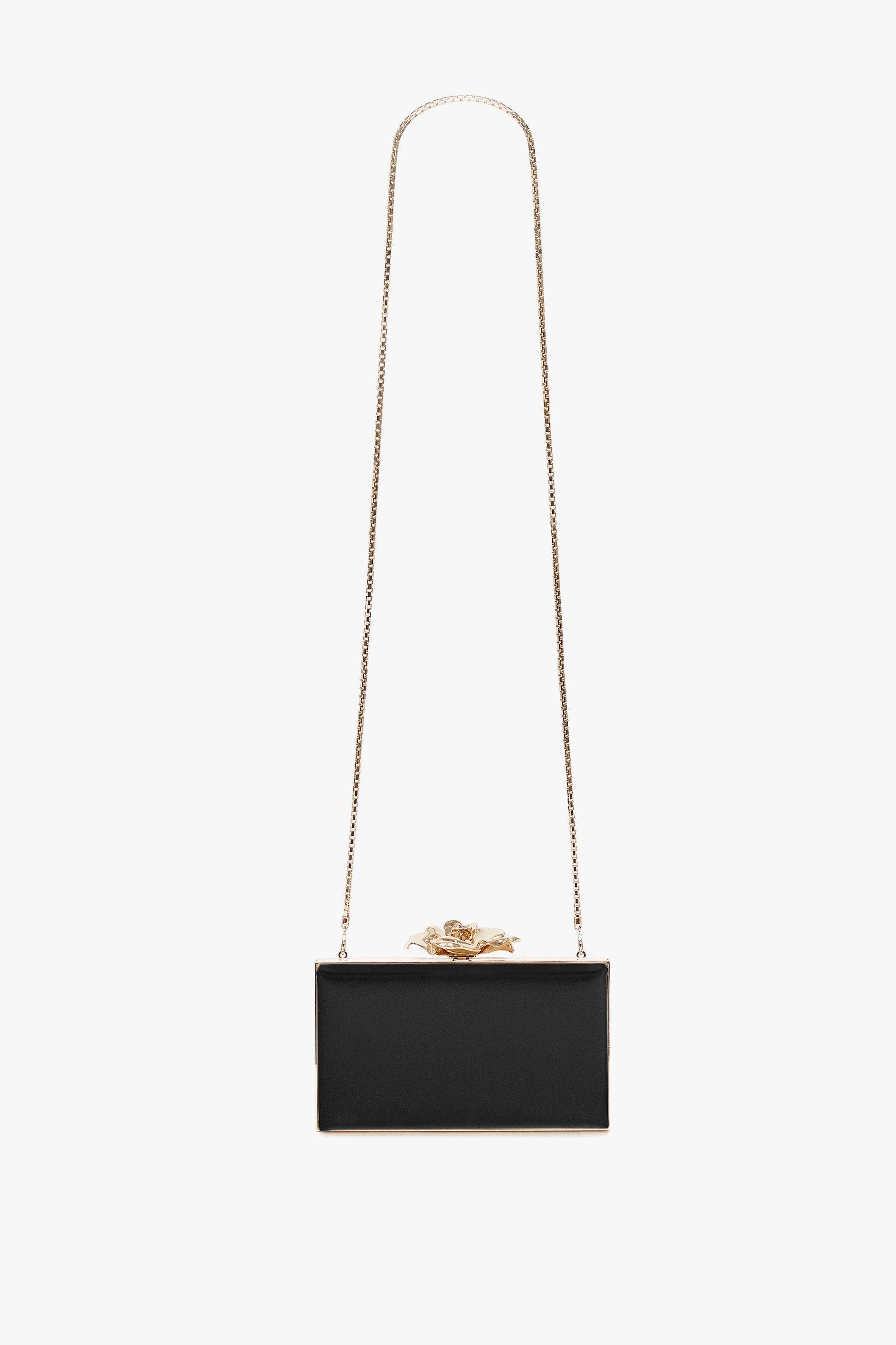 Frame Flower Minaudiere in Black - 1