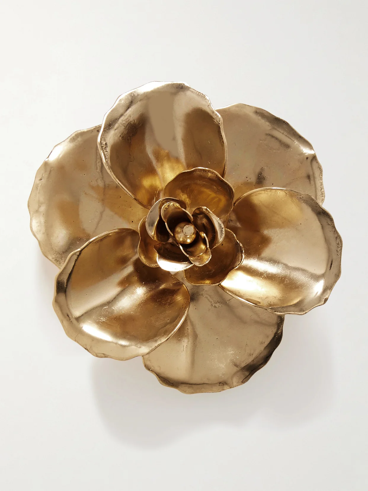 Gladiolus Gold-plated Brooch - 1