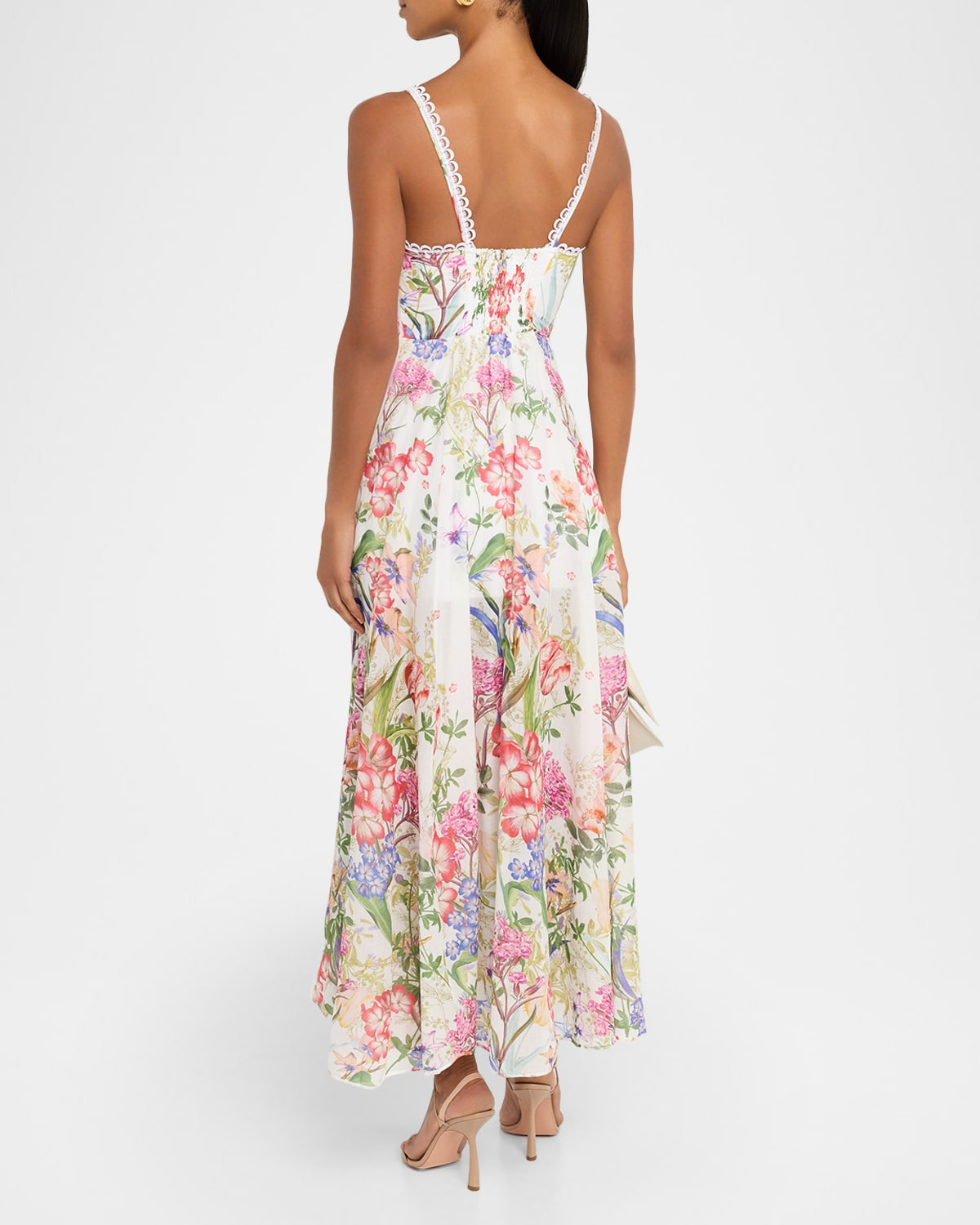 Iraso Floral Cotton Voile Maxi Dress - 3