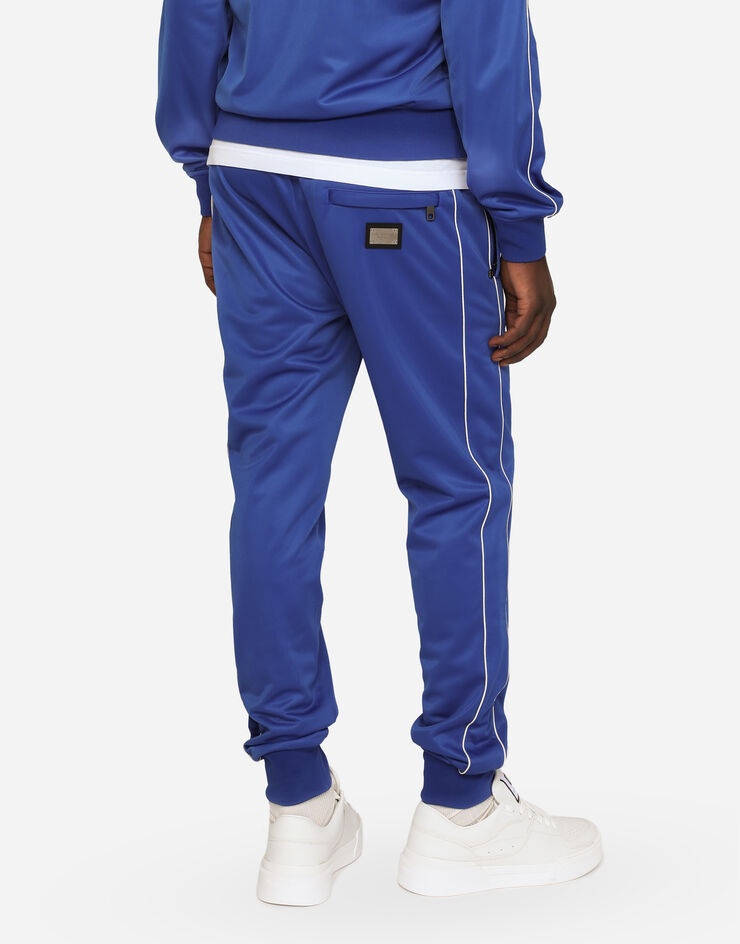 Triacetate jogging pants with bands - 4