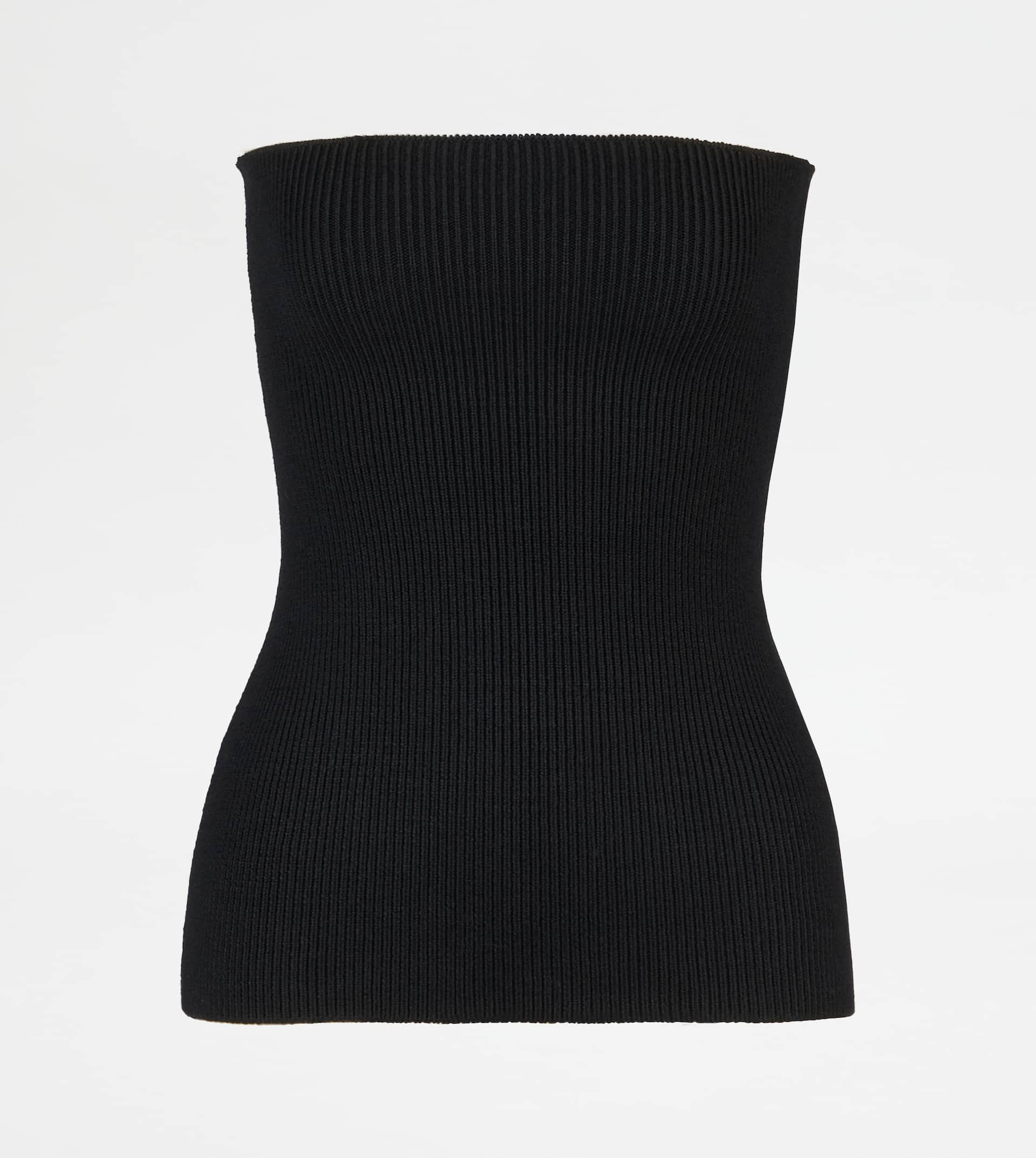 TOP IN WOOL - BLACK - 1