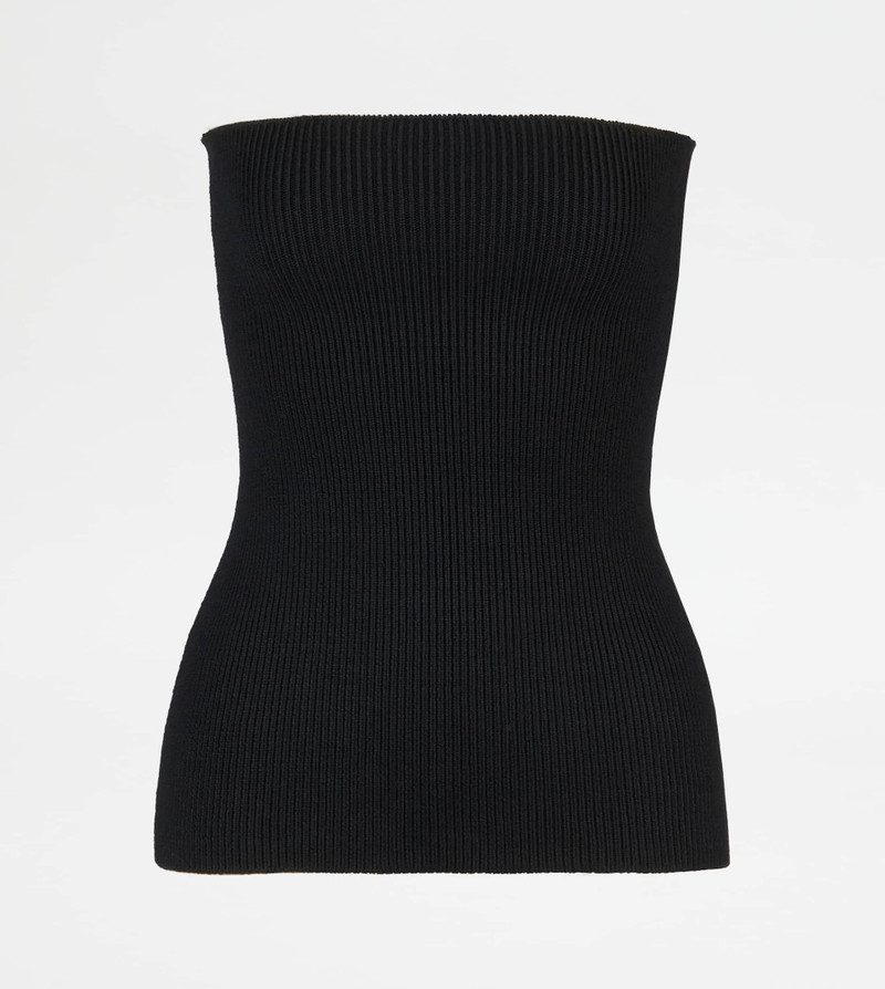 TOP IN WOOL - BLACK 1