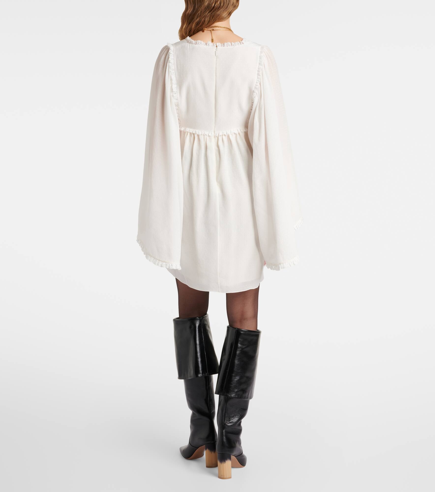 Silk crêpe minidress - 3