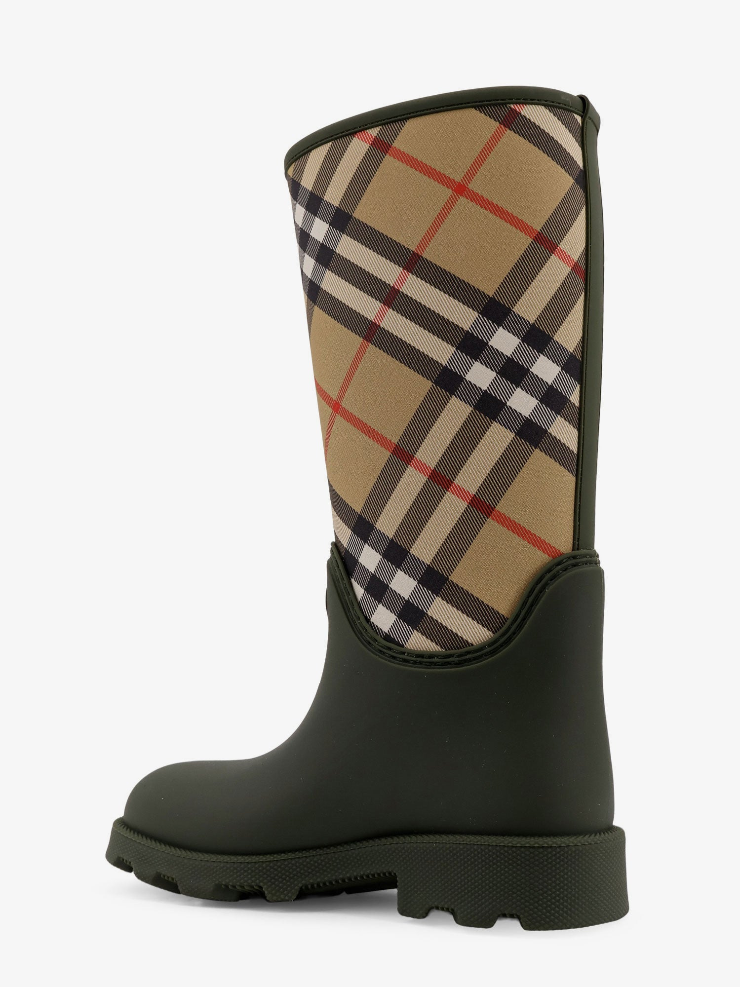 Rainboots With Traditional Check Insert - 3