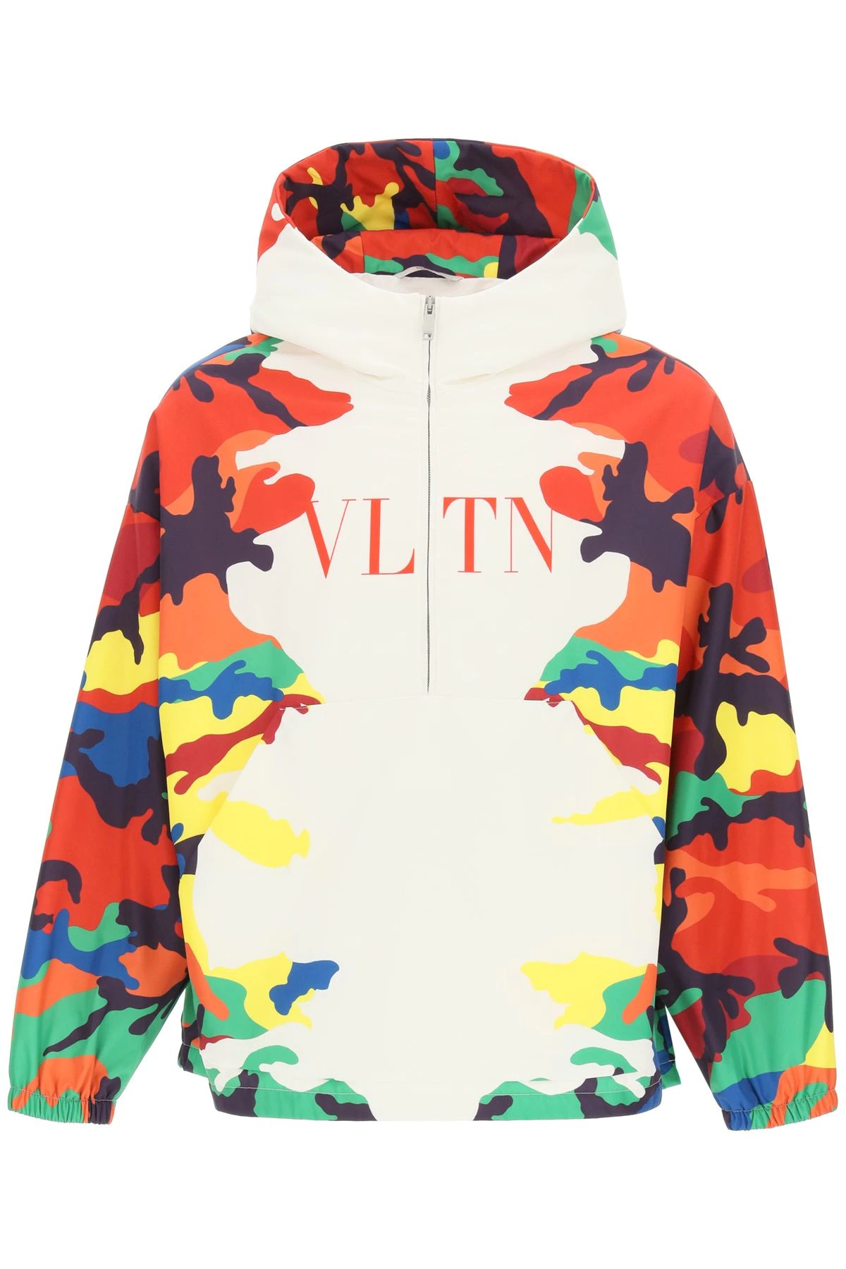 CAMOU7 PRINT NYLON ANORAK - 1