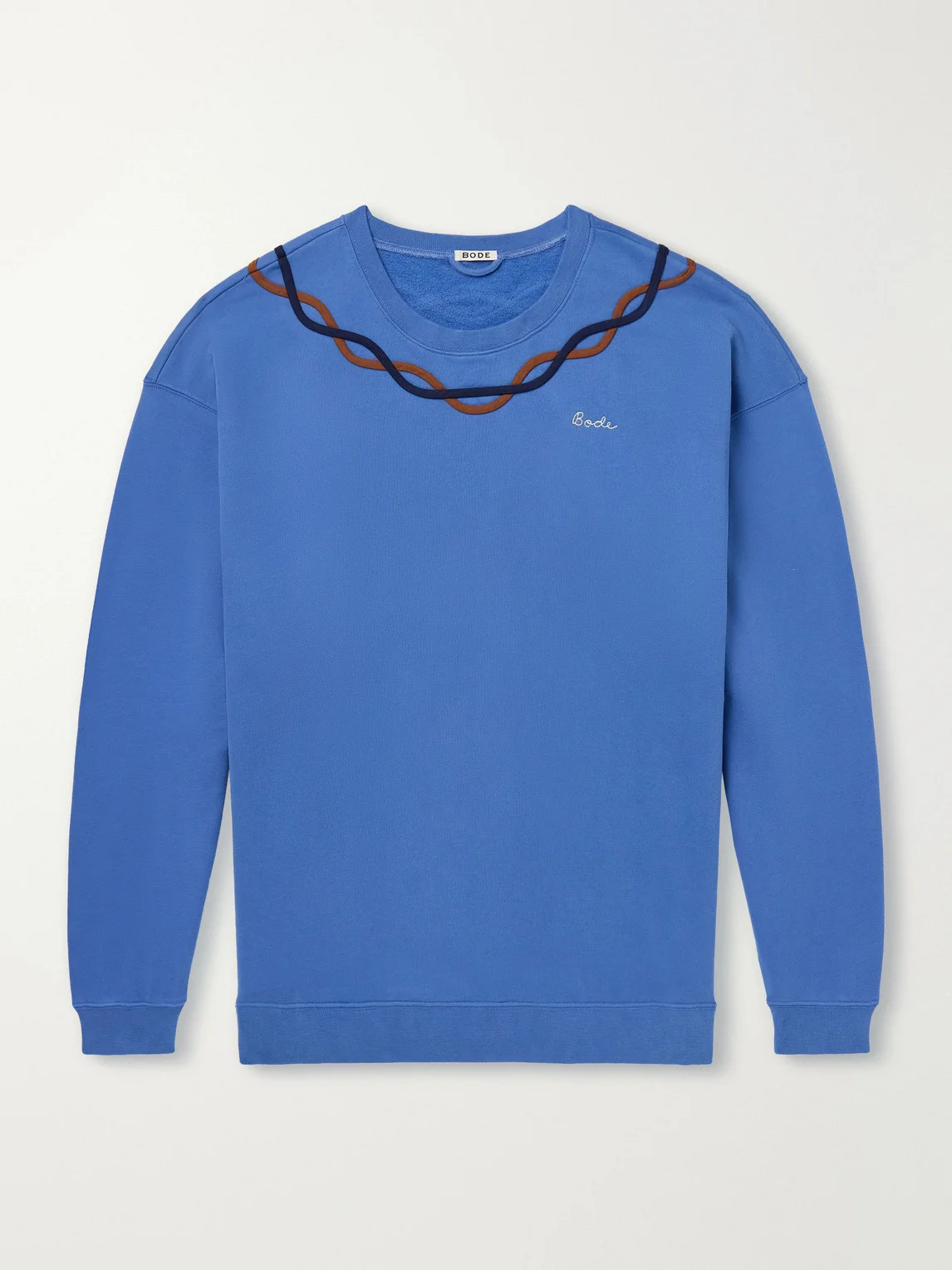 Sidewinder Embroidered Cotton-Fleece Sweatshirt - 1