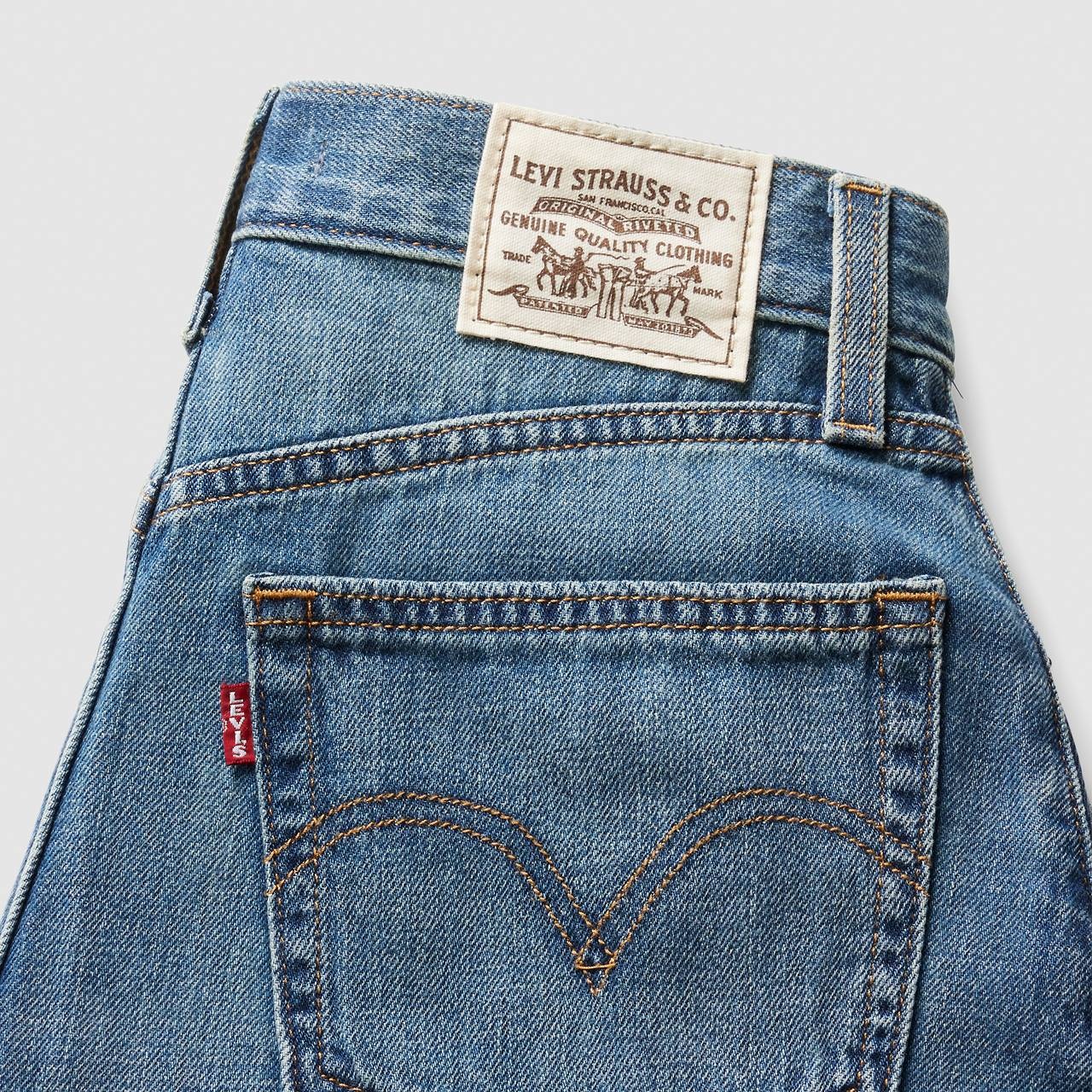 HIGH RISE BAGGY LINEN+ DENIM LIGHTWEIGHT WOMEN'S SHORTS - 7