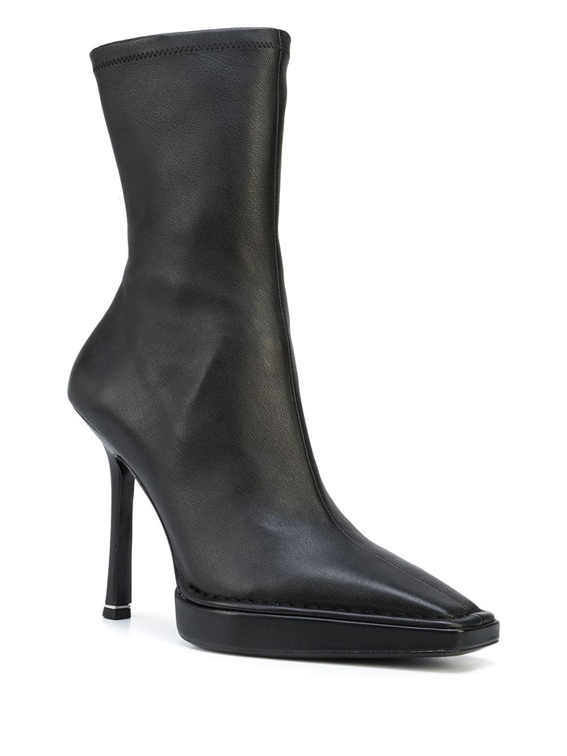 Alexander Wang Bardot platform ankle boots outlook