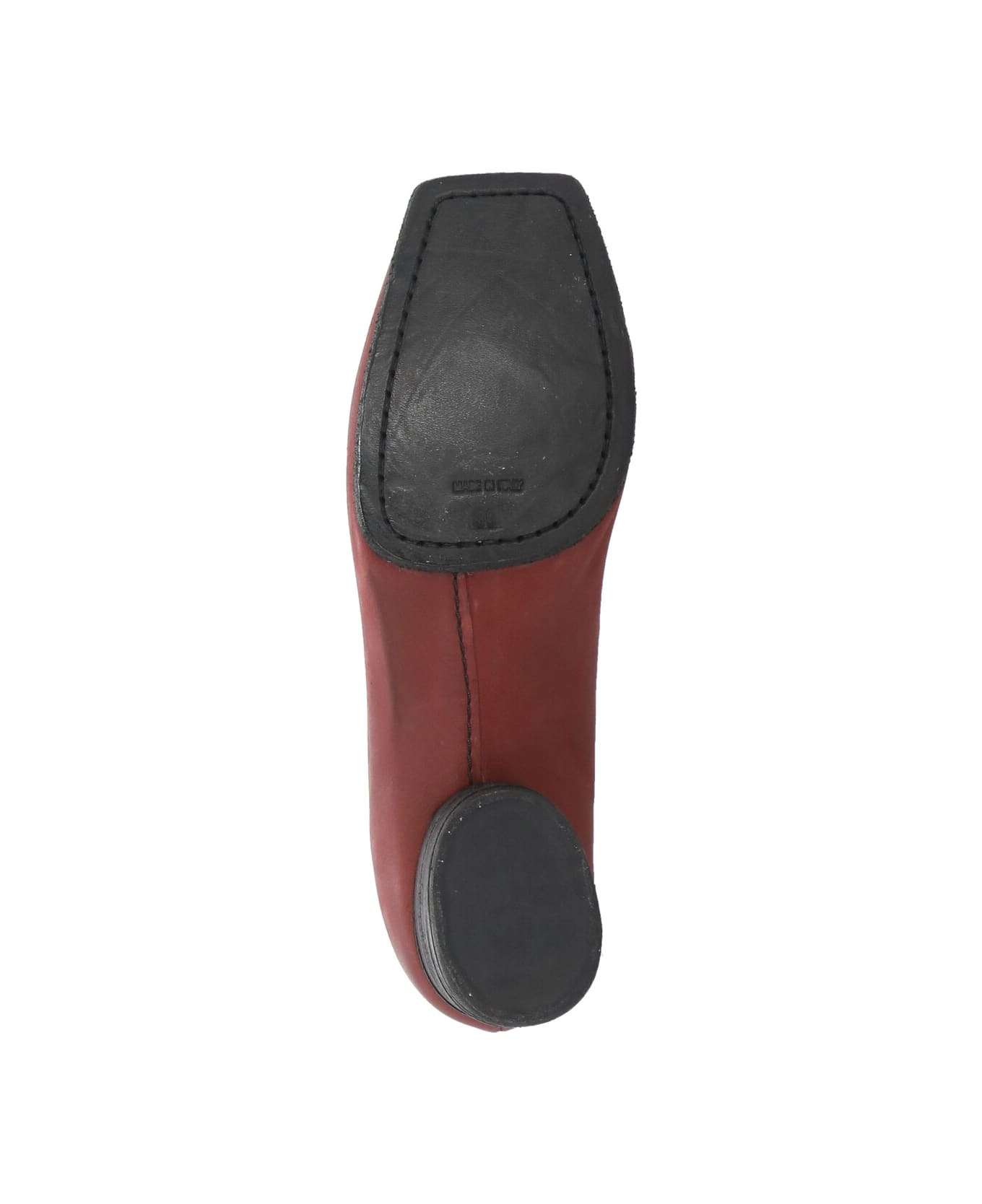 Leather Shoes With Heel - 5