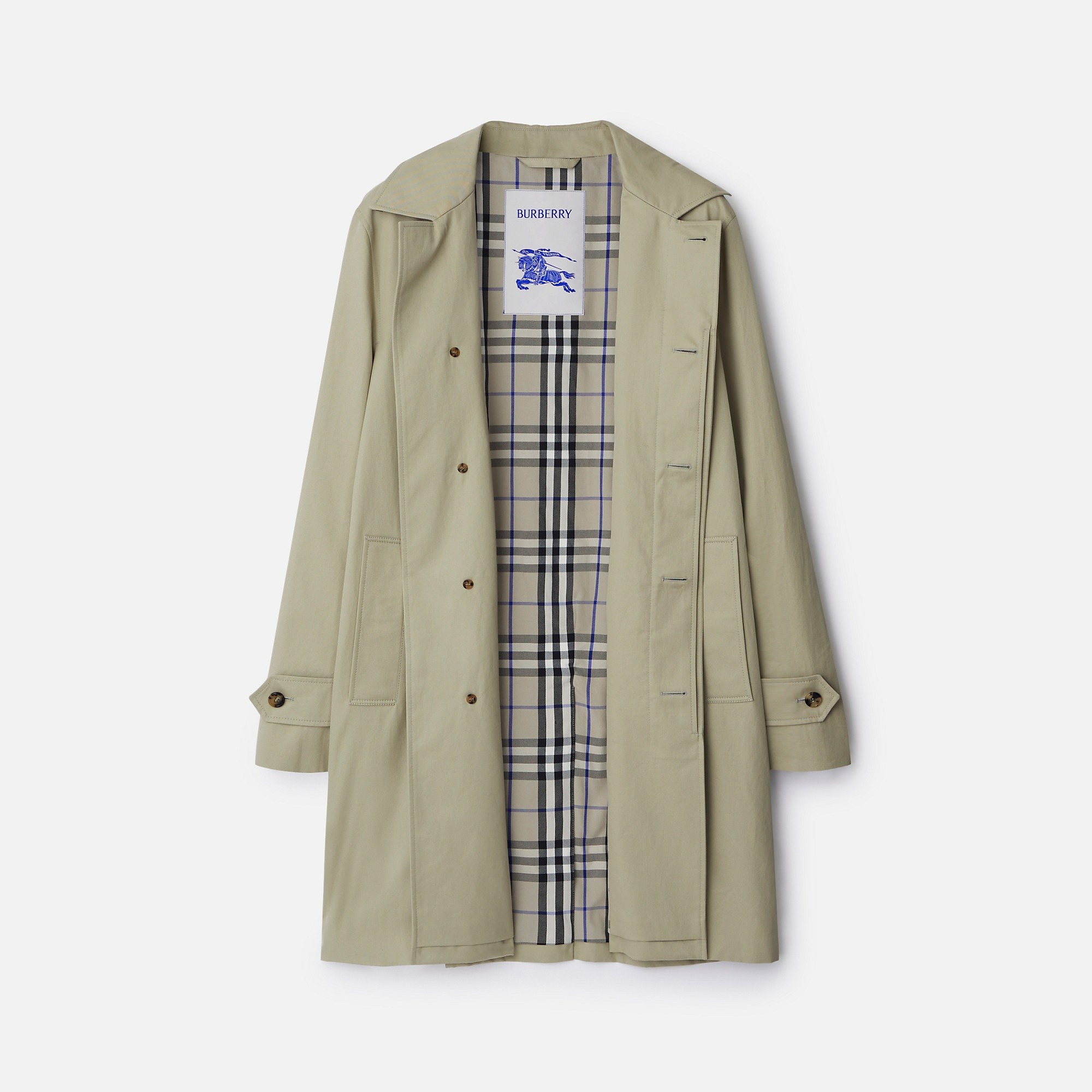 Long Gabardine Car Coat - 5