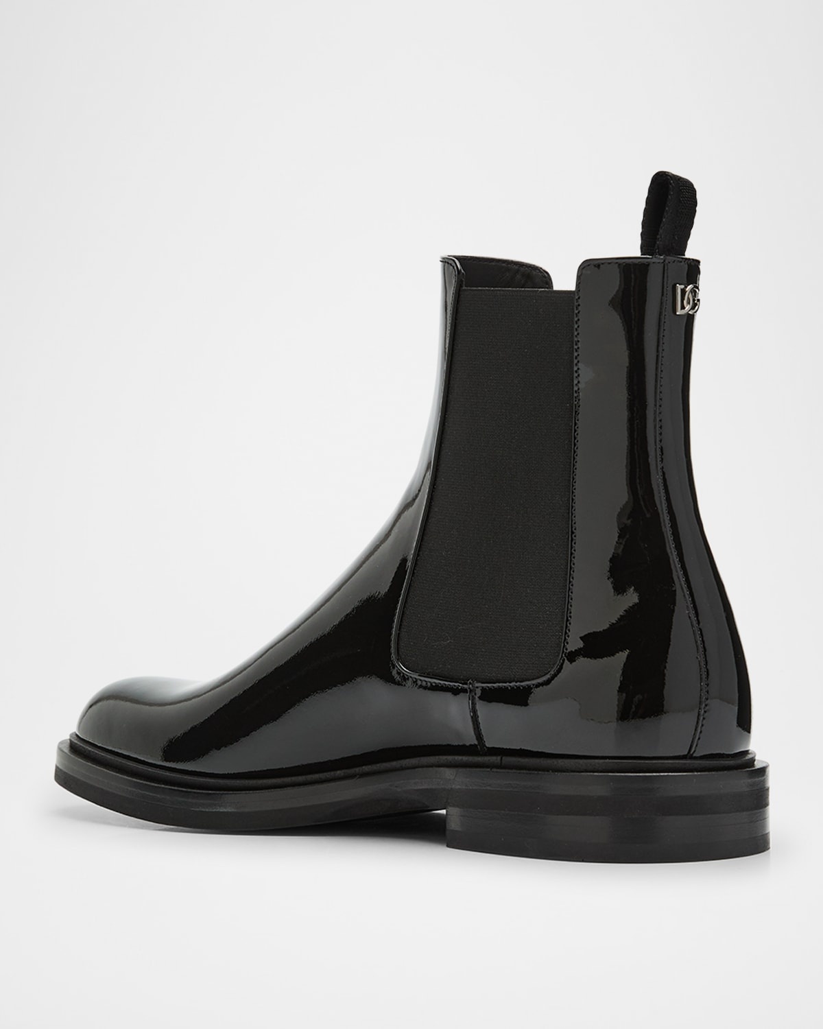 Men's Patent Leather Chelsea Boots - 2