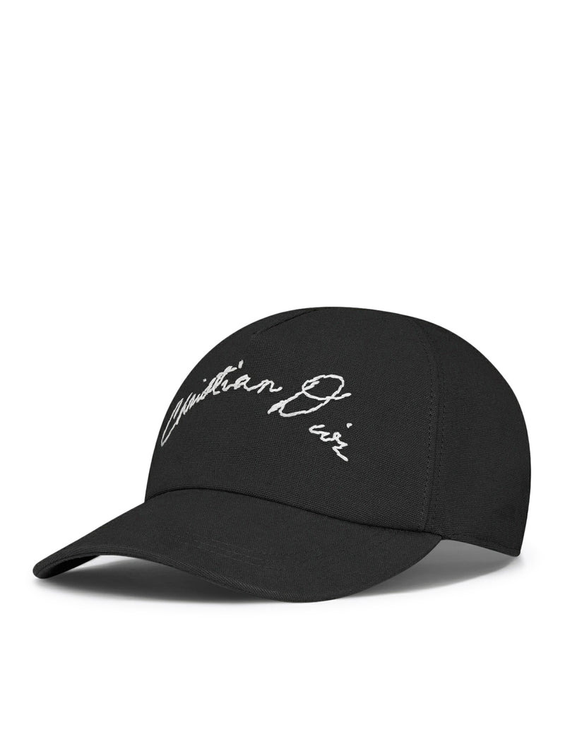 Christian Dior Men Cap With Handwritten Christian Dior Signature - 2