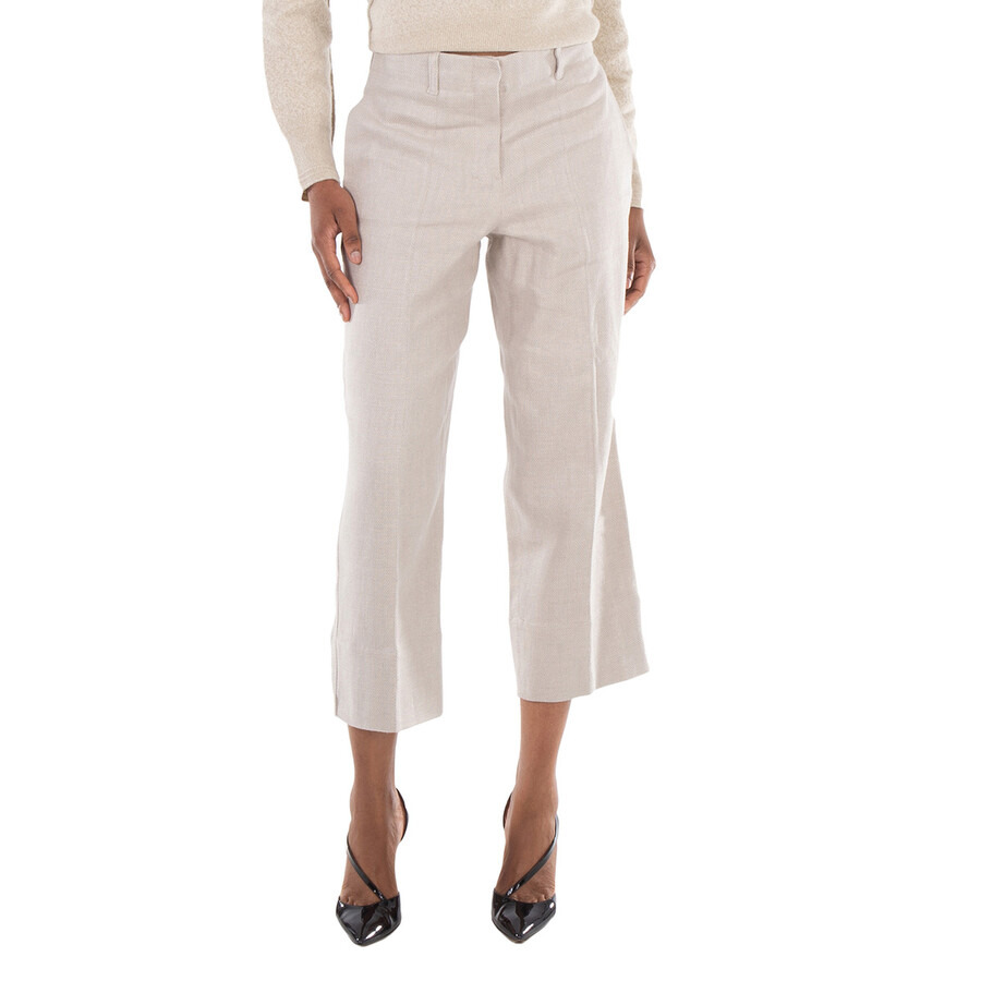 Max Mara Cadice Linen-Blend Trousers - 3
