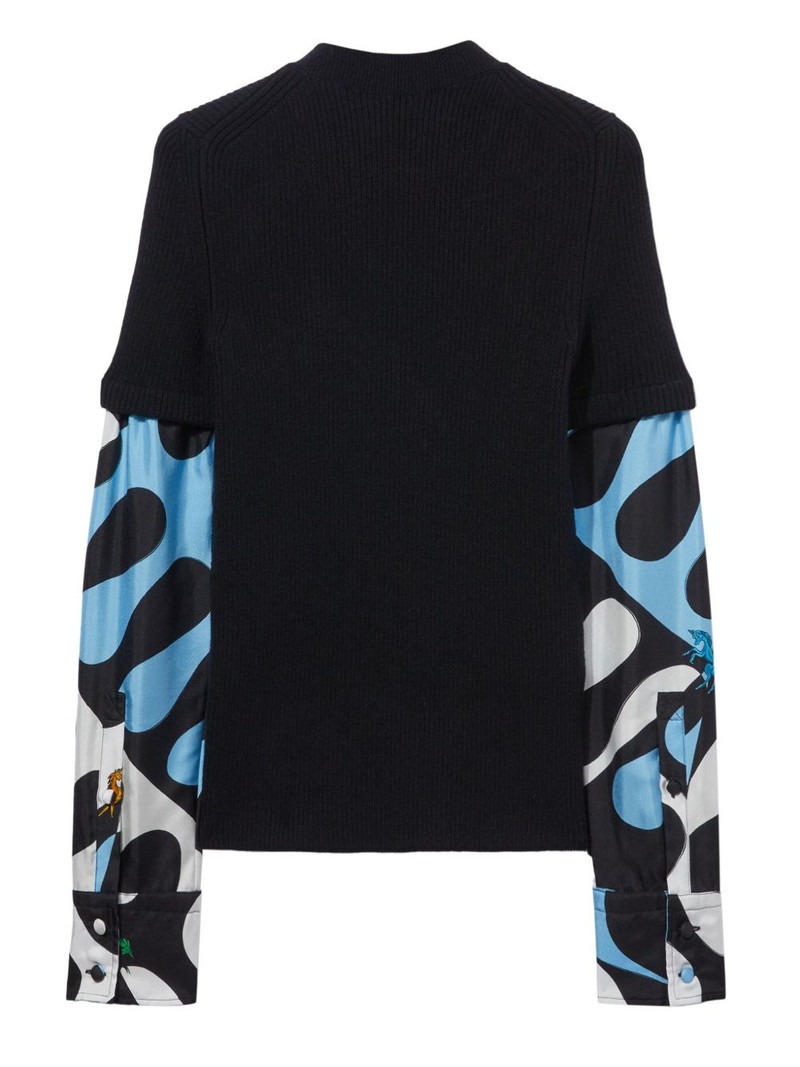 PUCCI leocorno-print sweater outlook