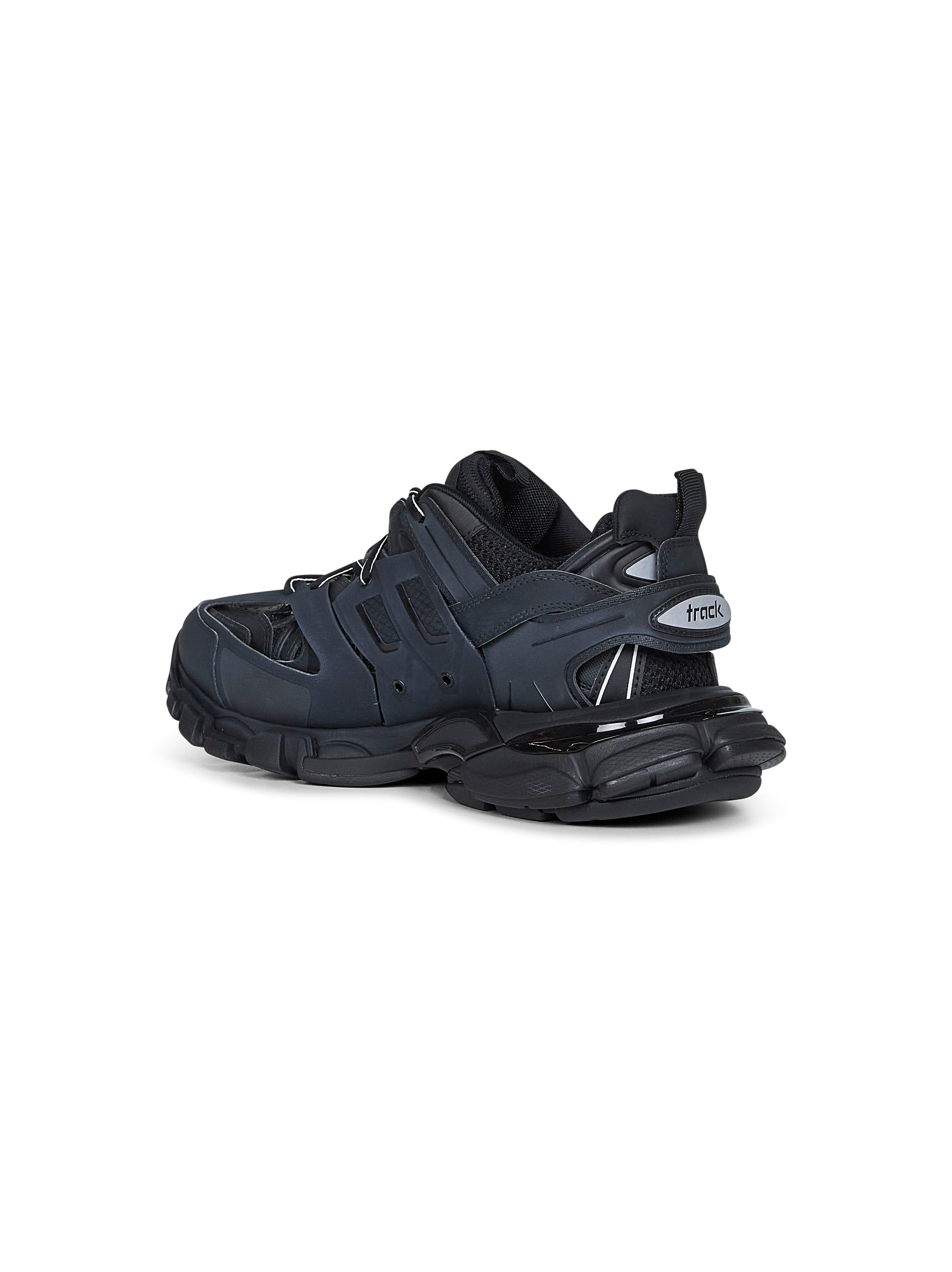 Balenciaga Men Black Mesh And Nylon Track Sneakers - 3