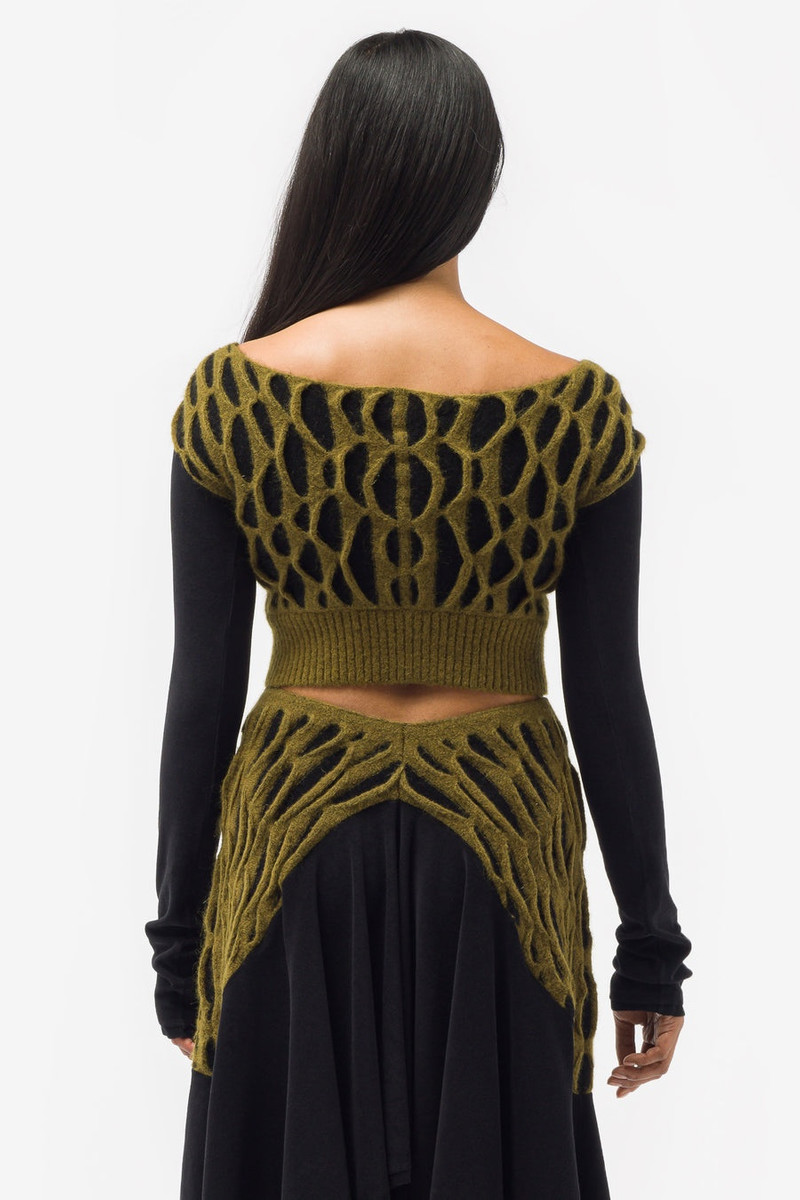 Animal Cardigan in Green 3