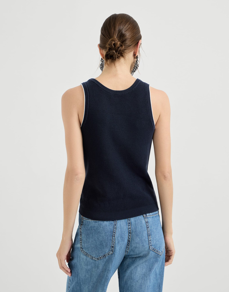 Cotton ribbed knit top 3