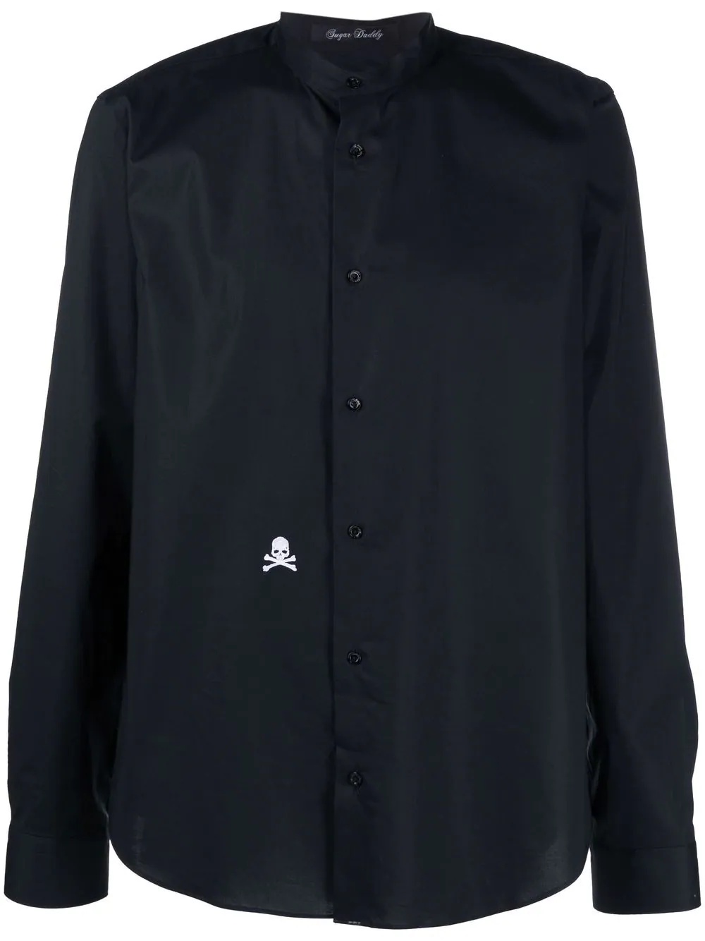 embroidered-skull shirt - 1