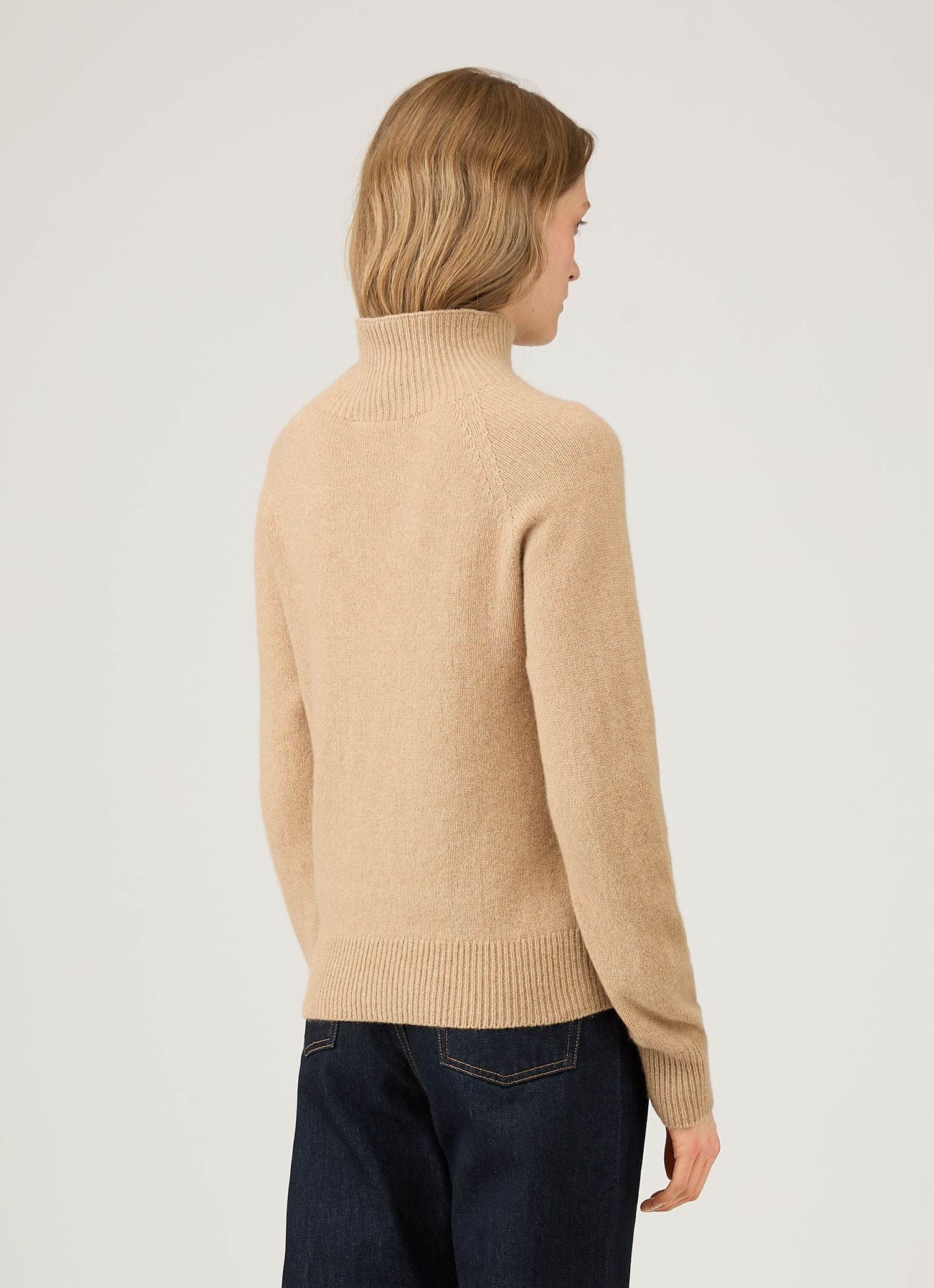 Lambswool Funnel neck jumper - 3