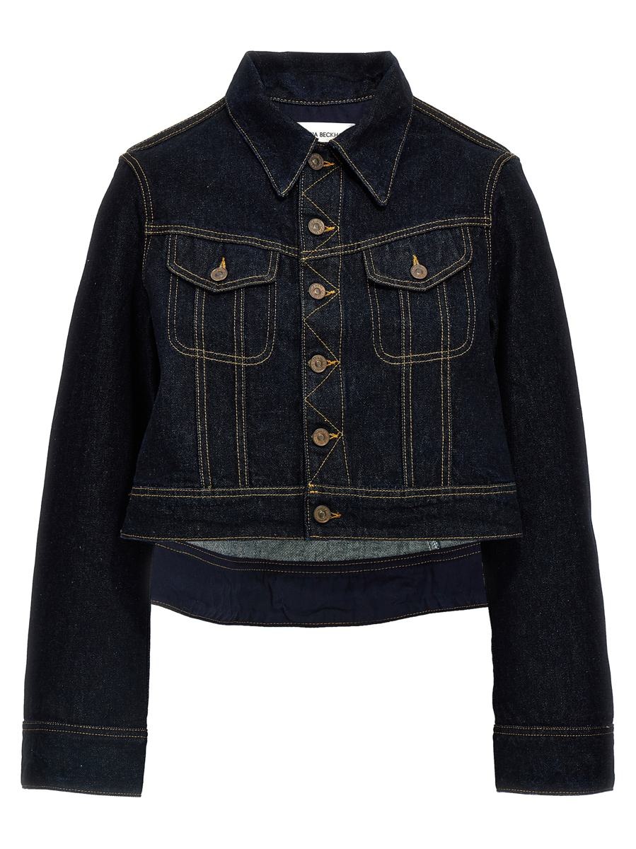 Victoria Beckham Victoria Beckham Denim Cropped Jacket