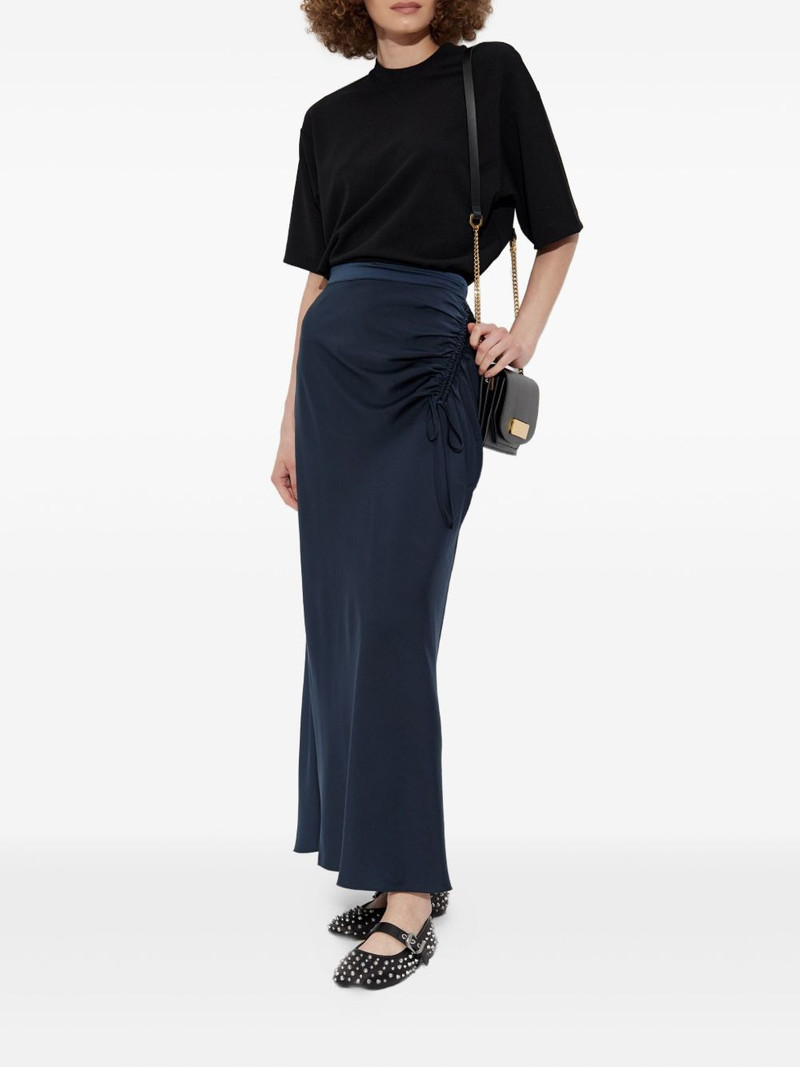 ALLSAINTS drawstring bias-cut skirt outlook