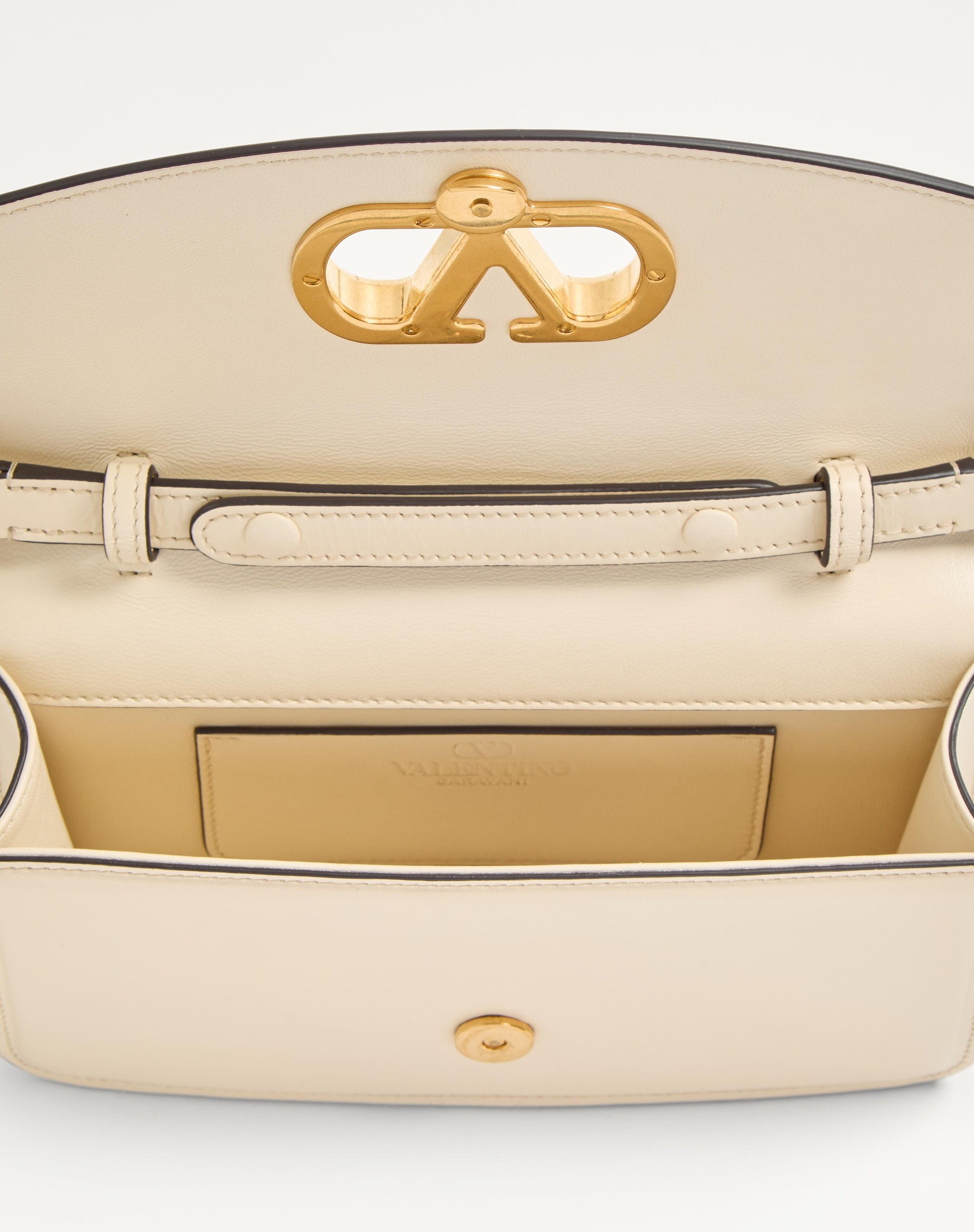 VALENTINO GARAVANI VAIN CLUTCH BAG IN SHINY CALFSKIN - 6