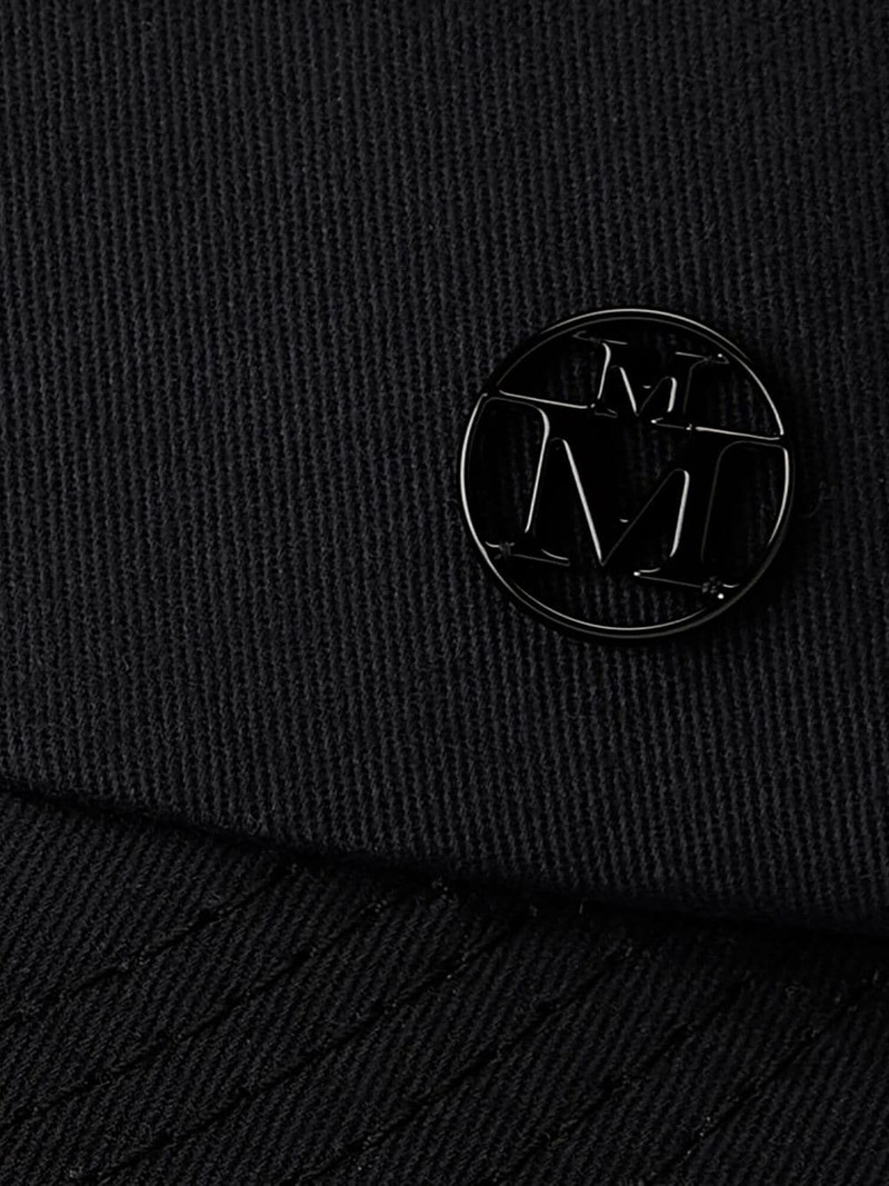 MAISON MICHEL cotton logo-plaque cap outlook
