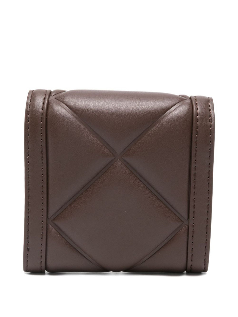 Moschino quilted logo-plaque wallet outlook
