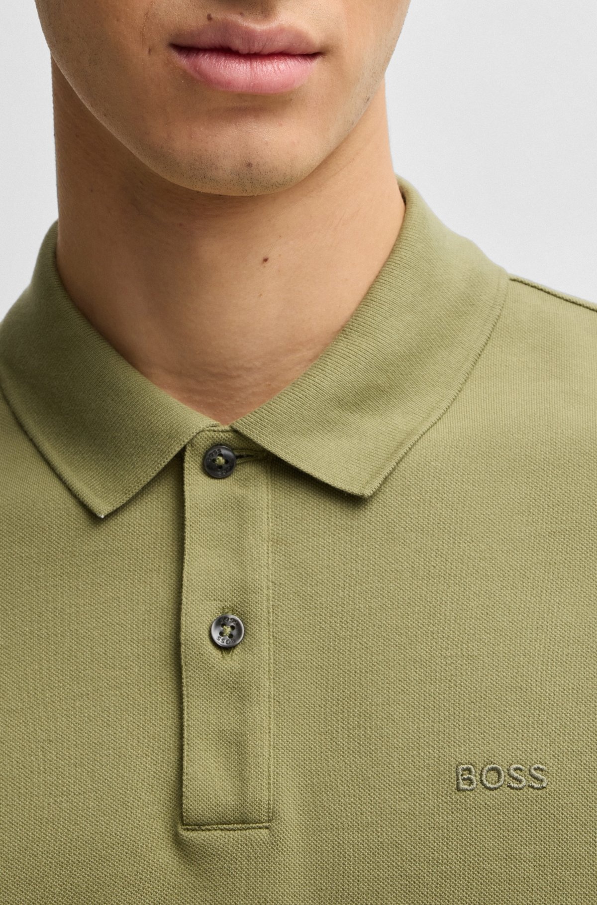 PALLAS REGULAR-FIT POLO SHIRT IN COTTON WITH EMBROIDERED LOGO - 3