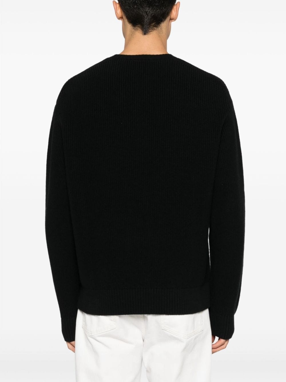 bolt-motif cotton-blend jumper - 7