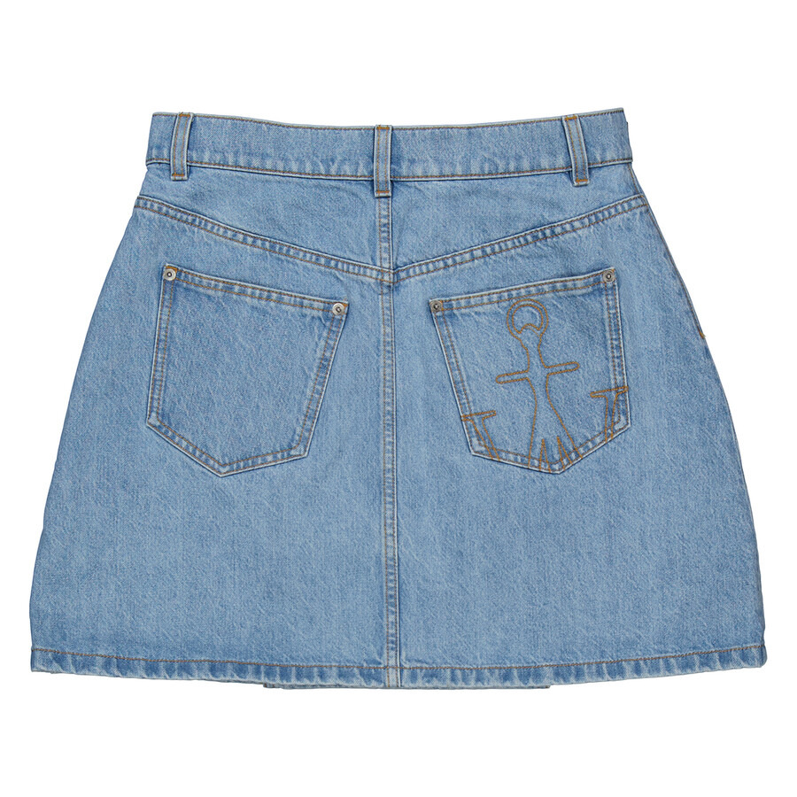 JW Anderson Padlock Strap Mini Denim Skirt - 7