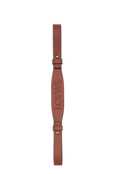 Loewe Branded short strap in classic calfskin outlook