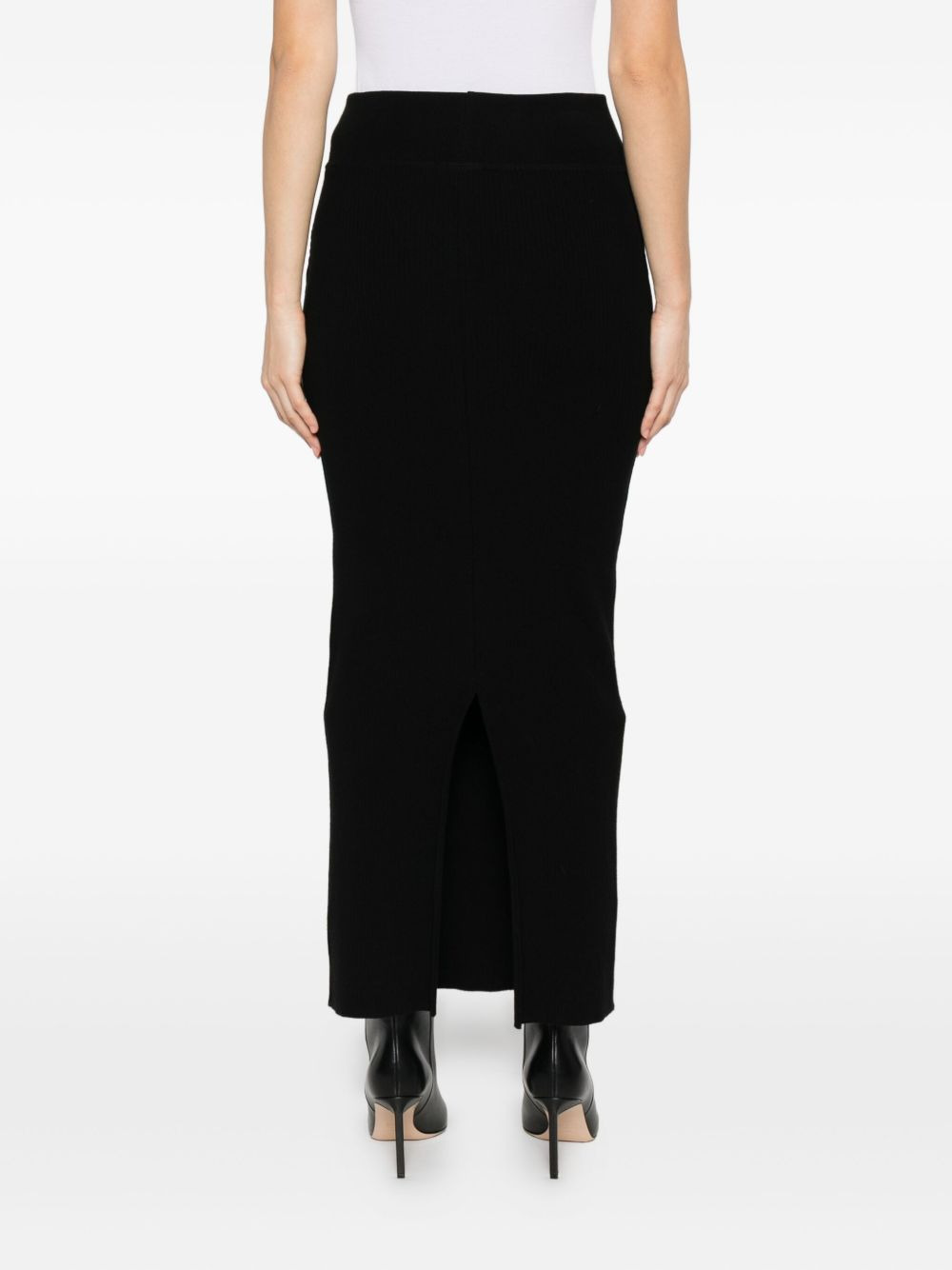 ribbed midi skirt - 4