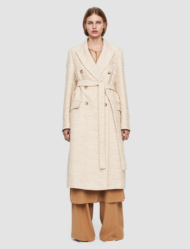 JOSEPH Melange Tweed Cornwall Coat outlook