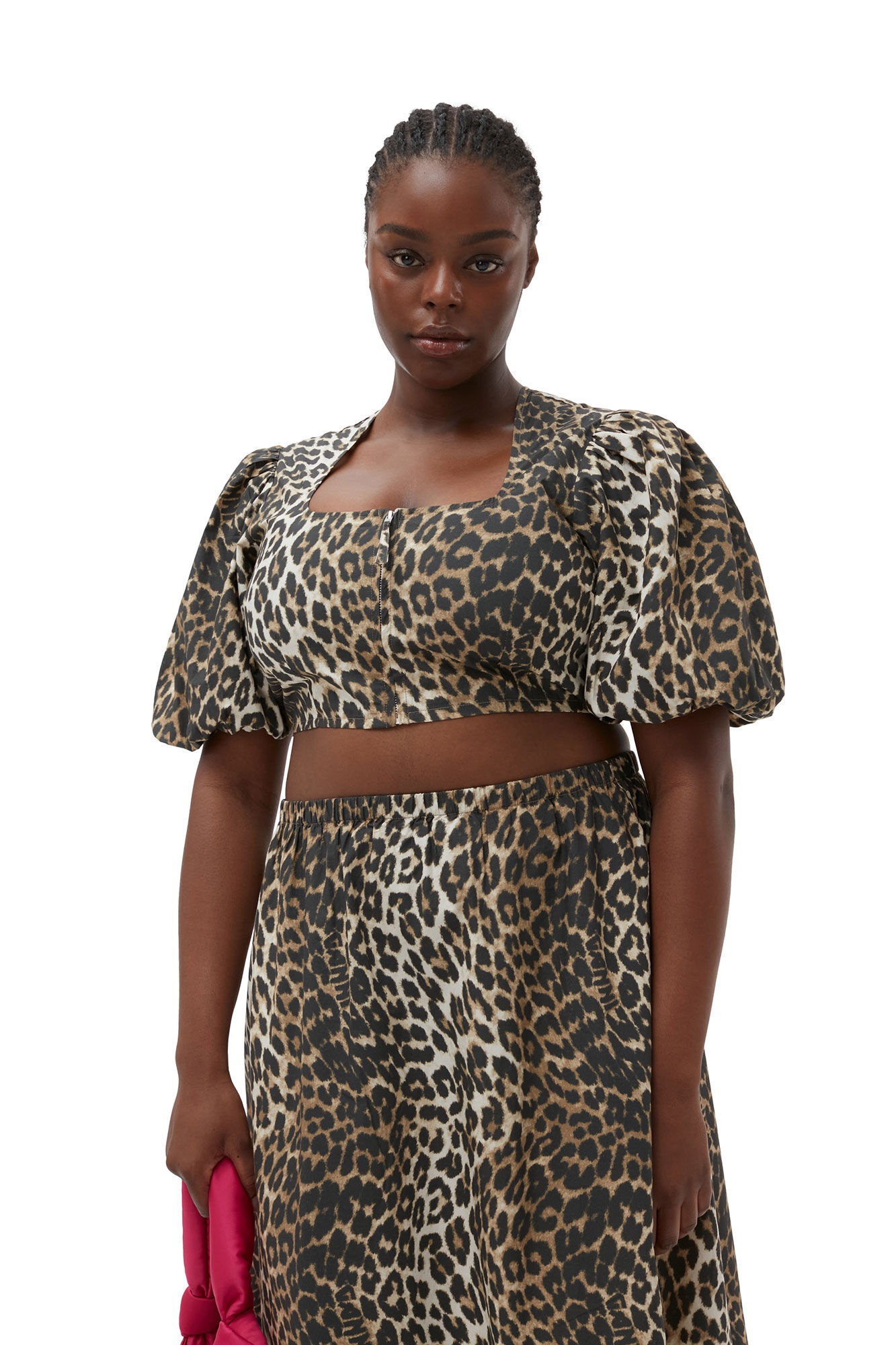 LEOPARD PRINTED ELASTICATED MAXI SKIRT - 5