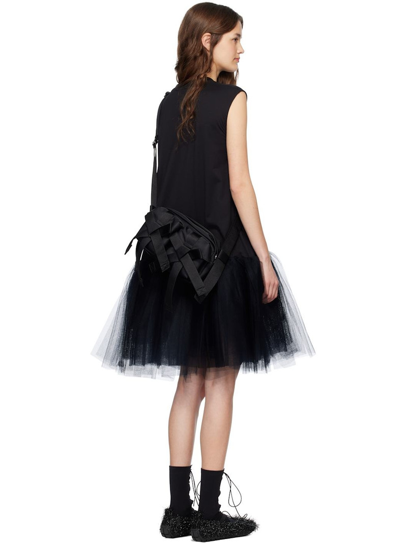 Black Relaxed Ballet Tutu Midi Dress 3