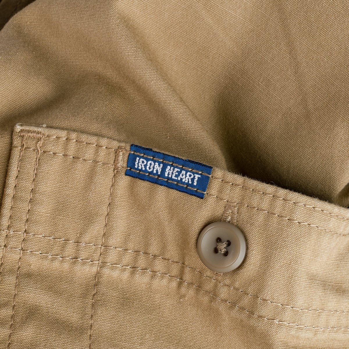 IHSH-395-KHA 7oz Fatigue Cloth Work Shirt - Khaki - 12