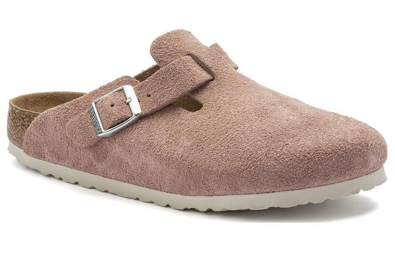 Birkenstock Boston Soft Footbed Suede Leather Sandals 'Pink Clay' 1023279 2