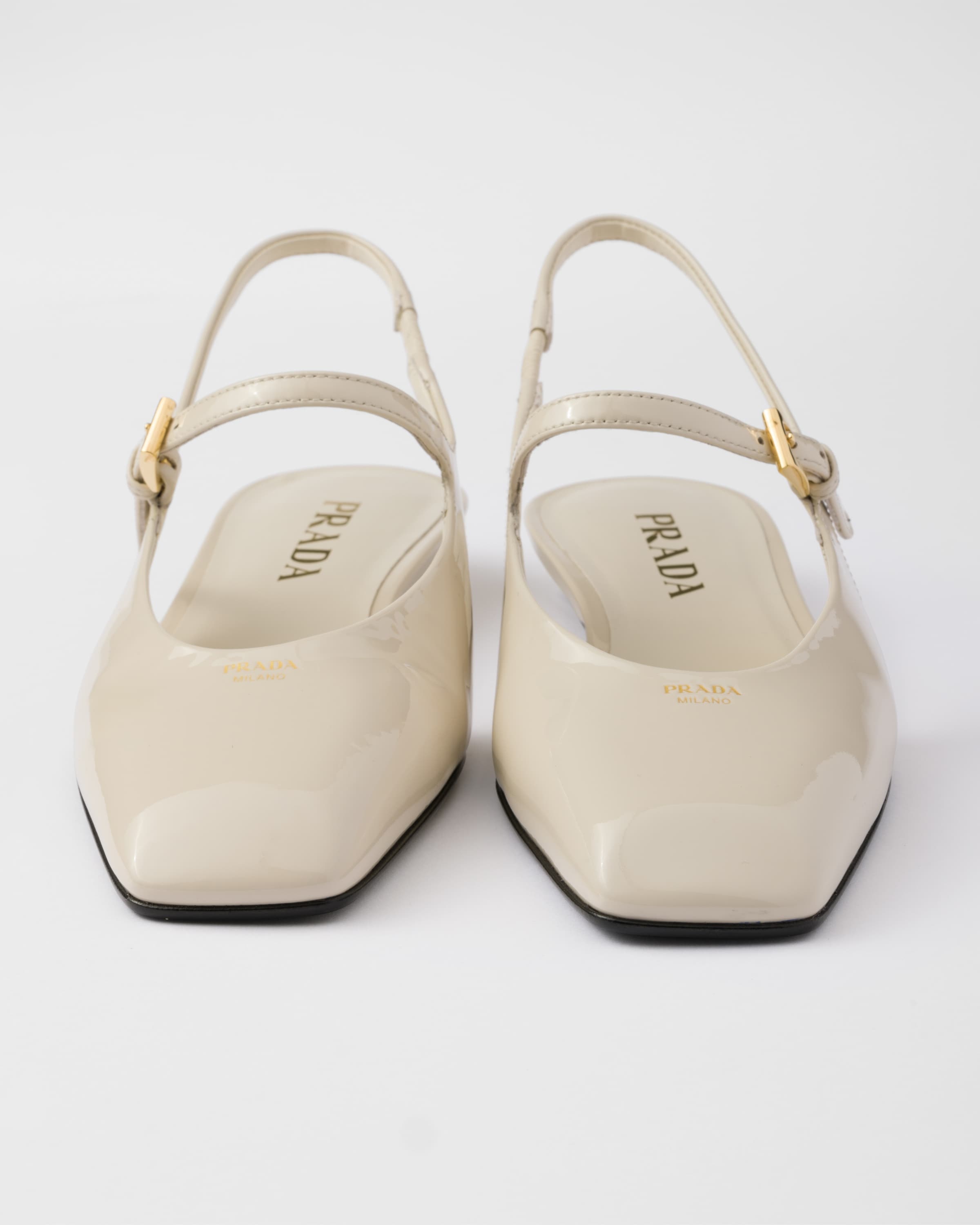 Patent leather slingback ballerinas - 5