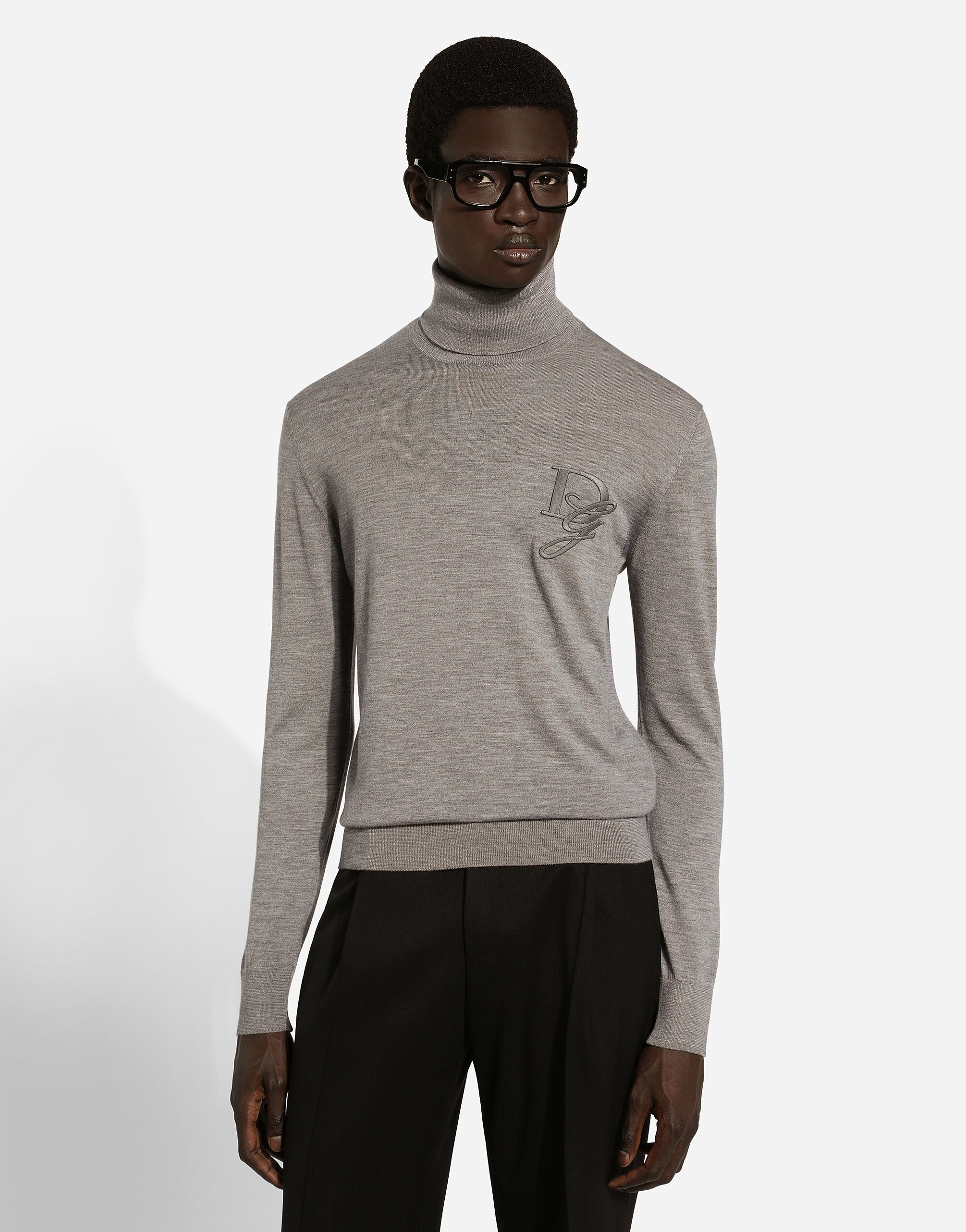 Cashmere turtle-neck sweater - 4