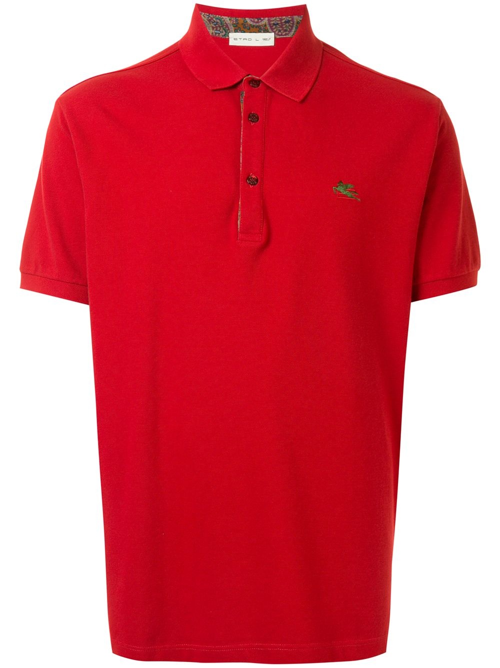 logo embroidered polo shirt - 1