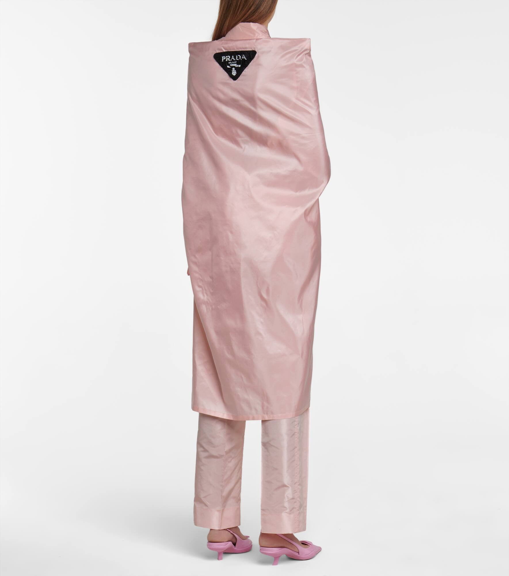 Silk taffeta cape - 3