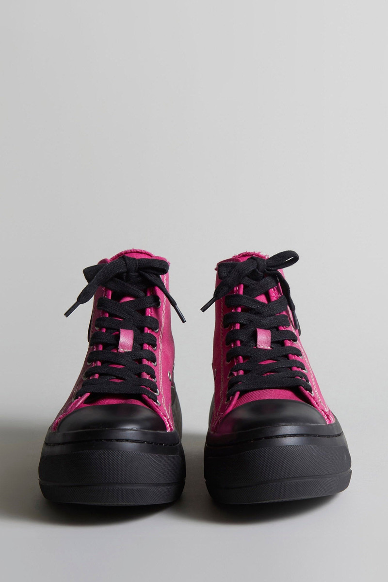 KURT HIGH TOP - HOT PINK CANVAS 2