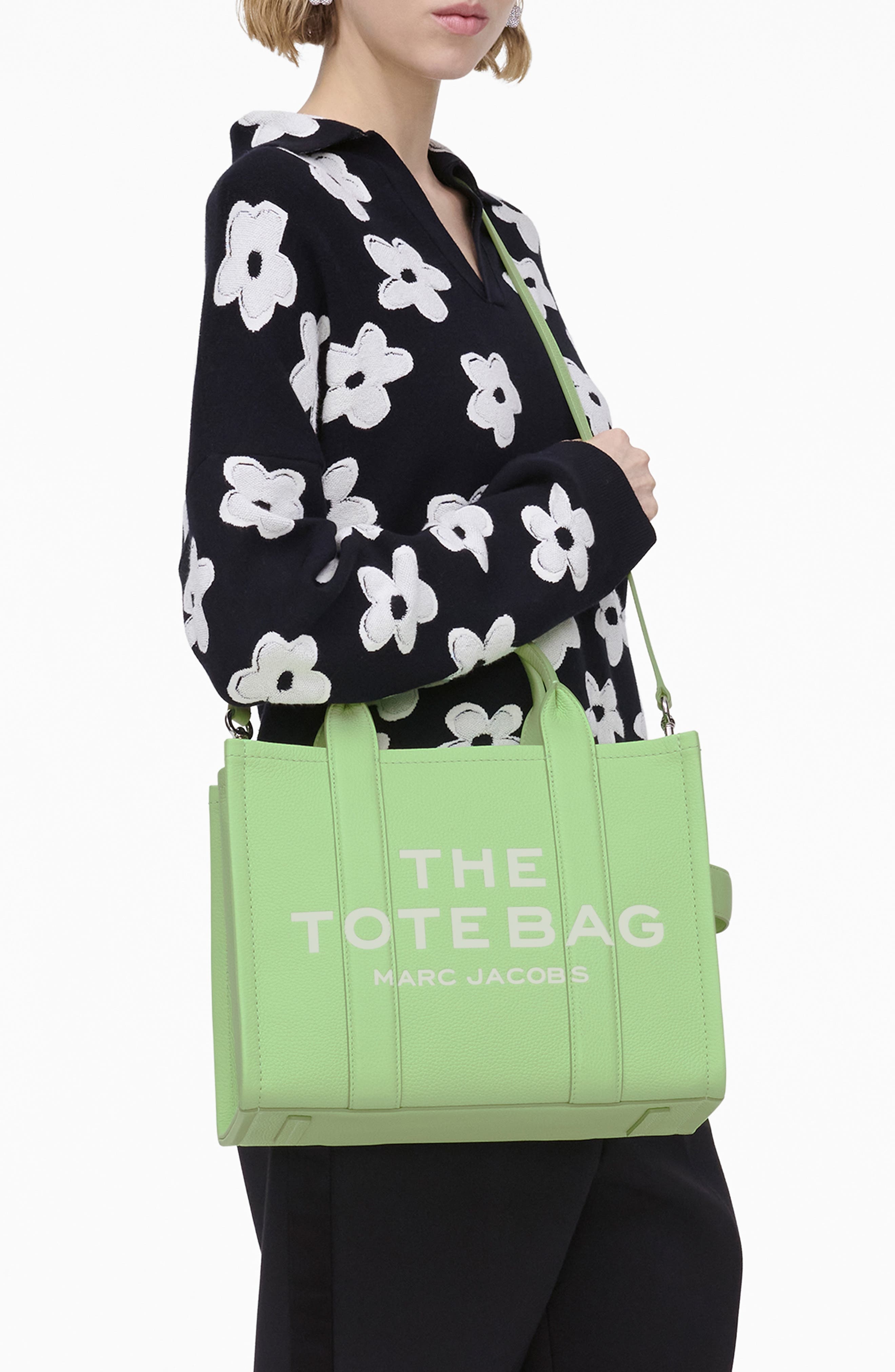 Marc Jacobs The Leather Medium Tote Bag in Peppermint at Nordstrom - 3