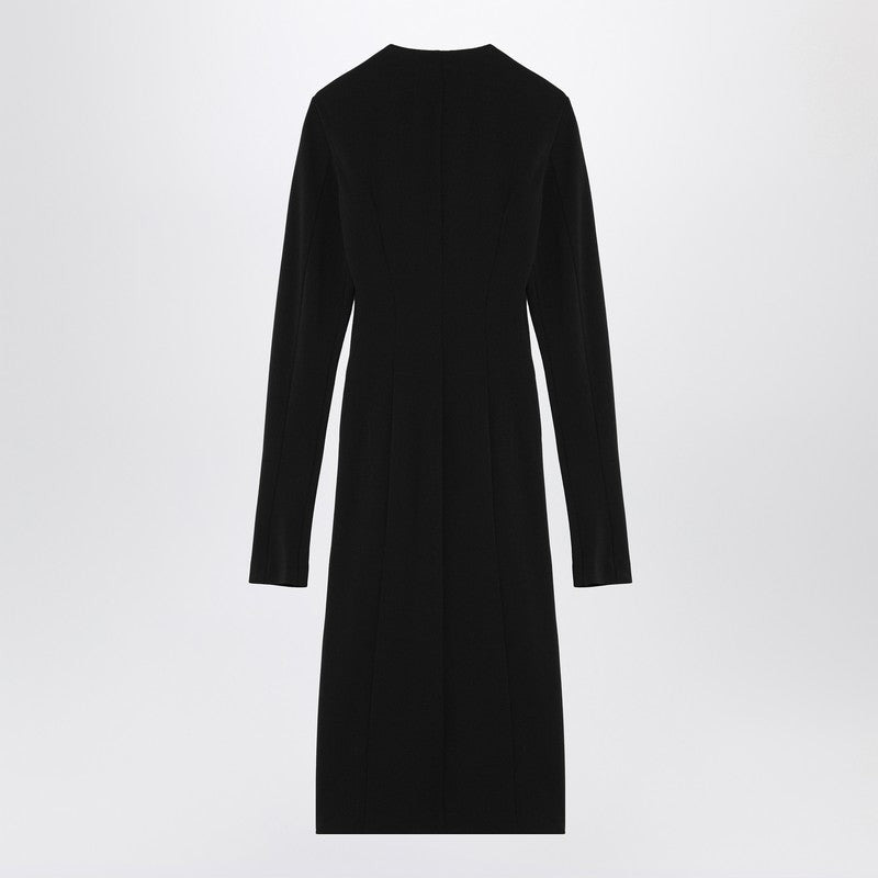 The Attico Black Midi Dress With Logoed Zip Puller Women - 2