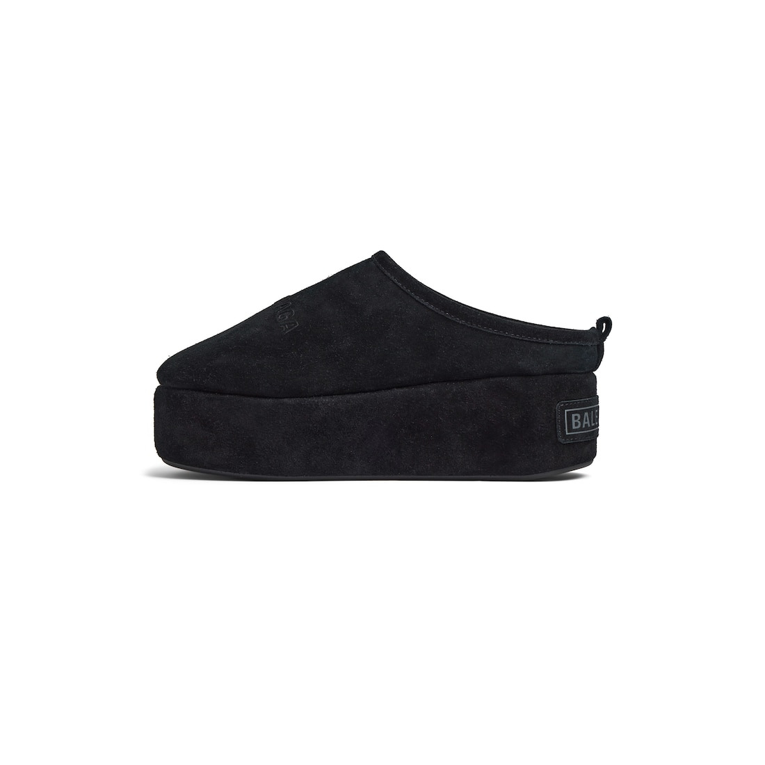 Women's Alaska Soft Platform Mule in Black - 4
