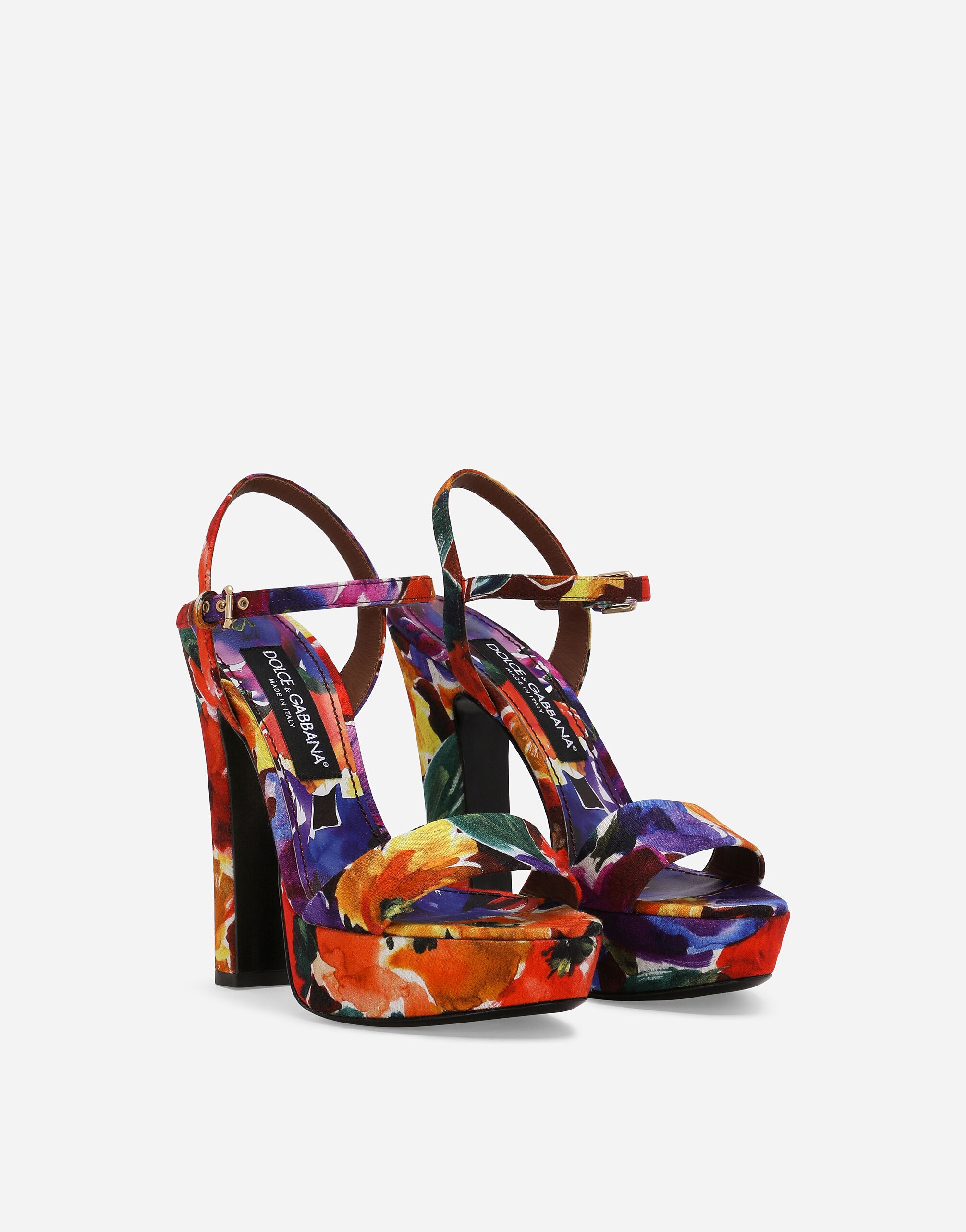 Brocade platform sandals - 2